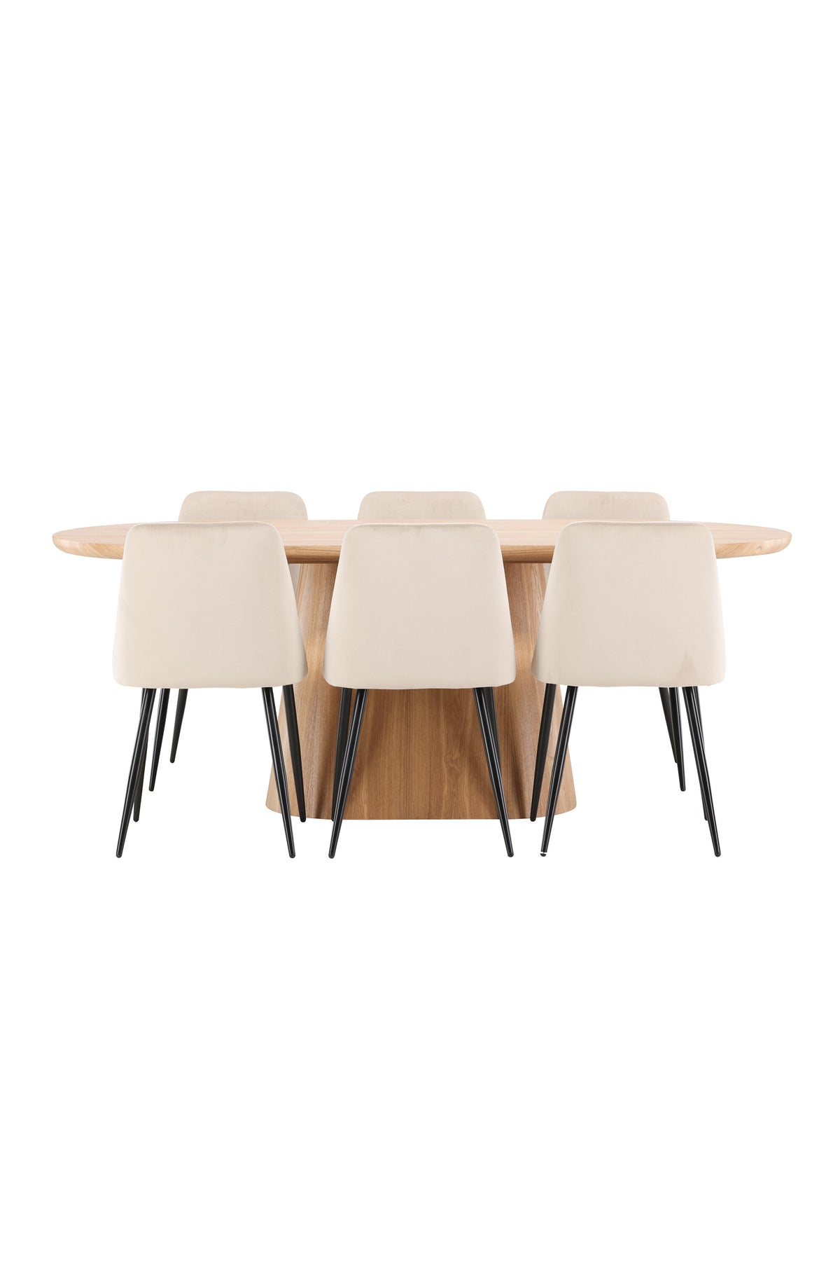 Esstisch Stjärnö mit Nachtstuhl in Nature präsentiert im Onlineshop von KAQTU Design AG. Esszimmerset ist von Venture Home