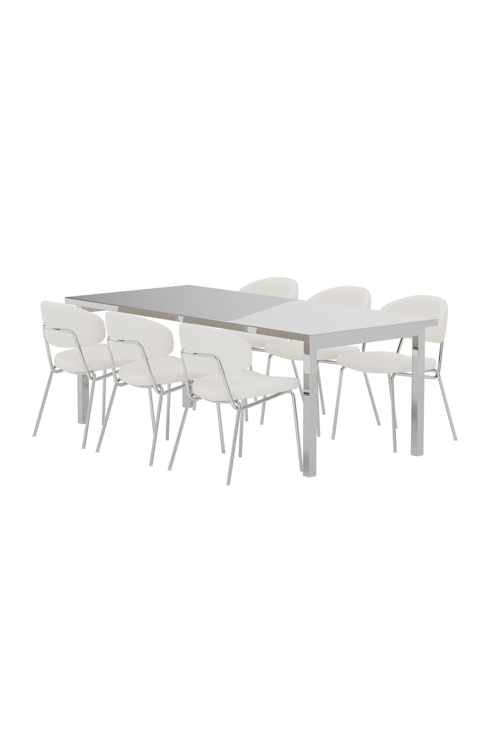 Cilo Dining Set mit Stühlen Chico in  präsentiert im Onlineshop von KAQTU Design AG. Esszimmerset ist von Venture Home