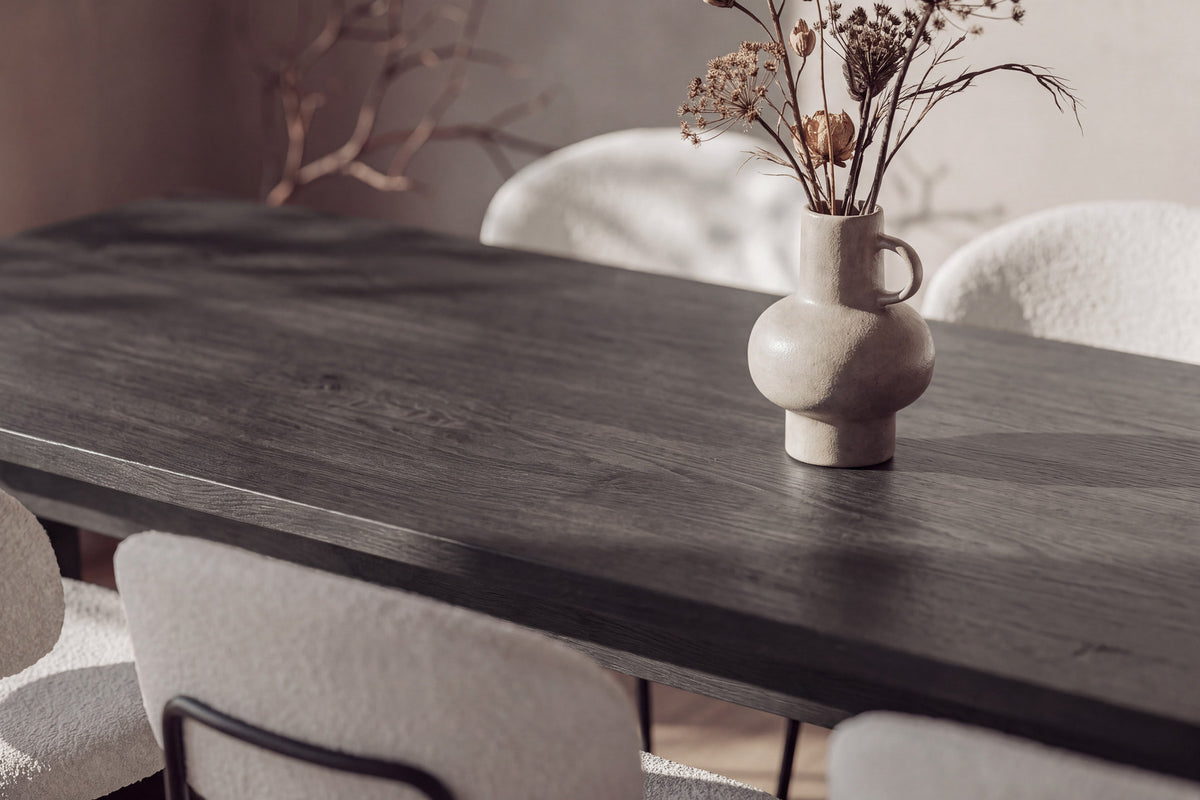 Milly Essgruppe mit Stühlen Chico in Weiss präsentiert im Onlineshop von KAQTU Design AG. Esszimmerset ist von Venture Home