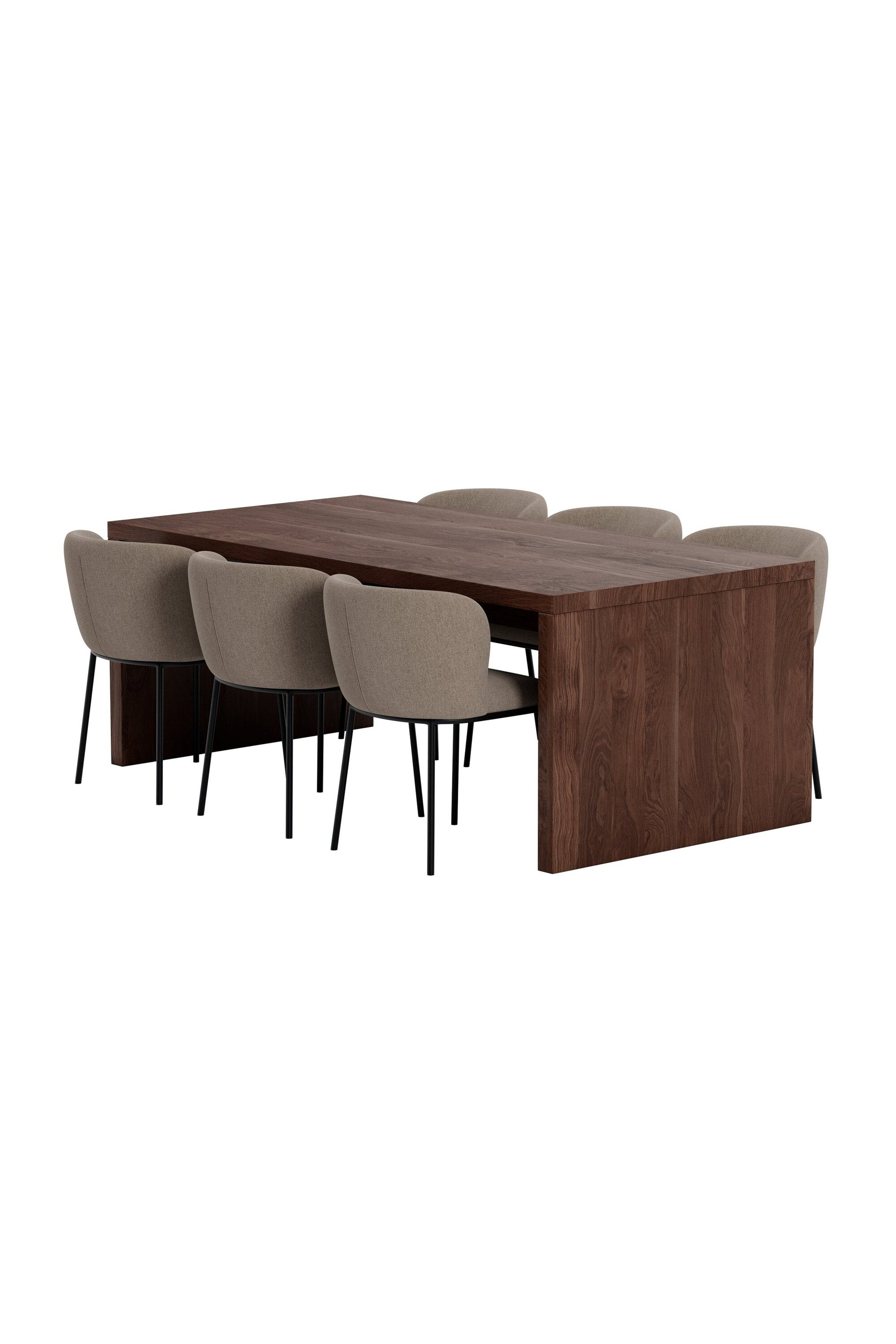 Evone Esstischgarnitur mit Stühlen Edina in  präsentiert im Onlineshop von KAQTU Design AG. Esszimmerset ist von Venture Home
