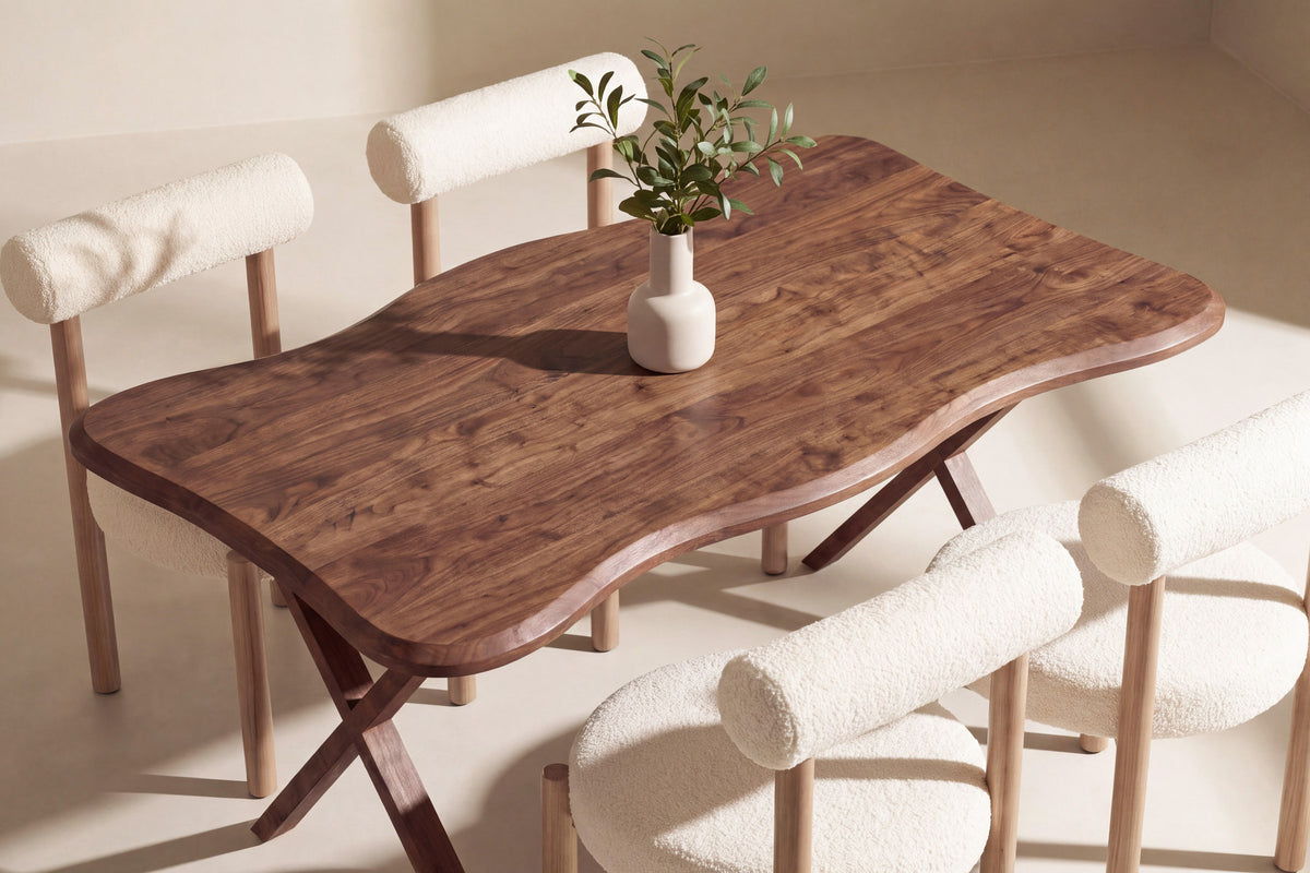 Fiona Essgruppe mit Stühlen Tillo in Weiss präsentiert im Onlineshop von KAQTU Design AG. Esszimmerset ist von Venture Home