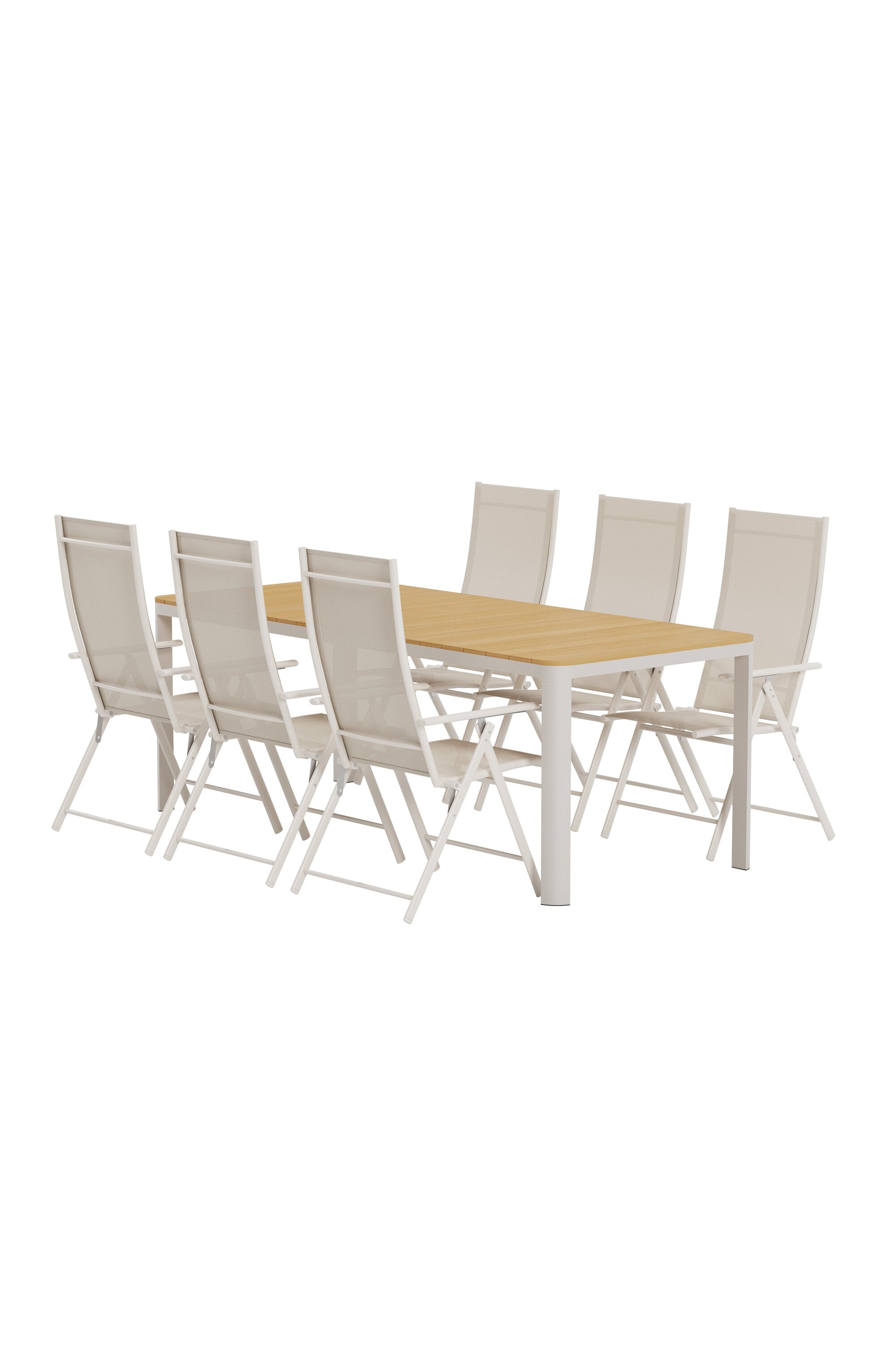 Esstisch Etna mit Stühlen Levanzo in  präsentiert im Onlineshop von KAQTU Design AG. Gartentischset ist von Venture Home