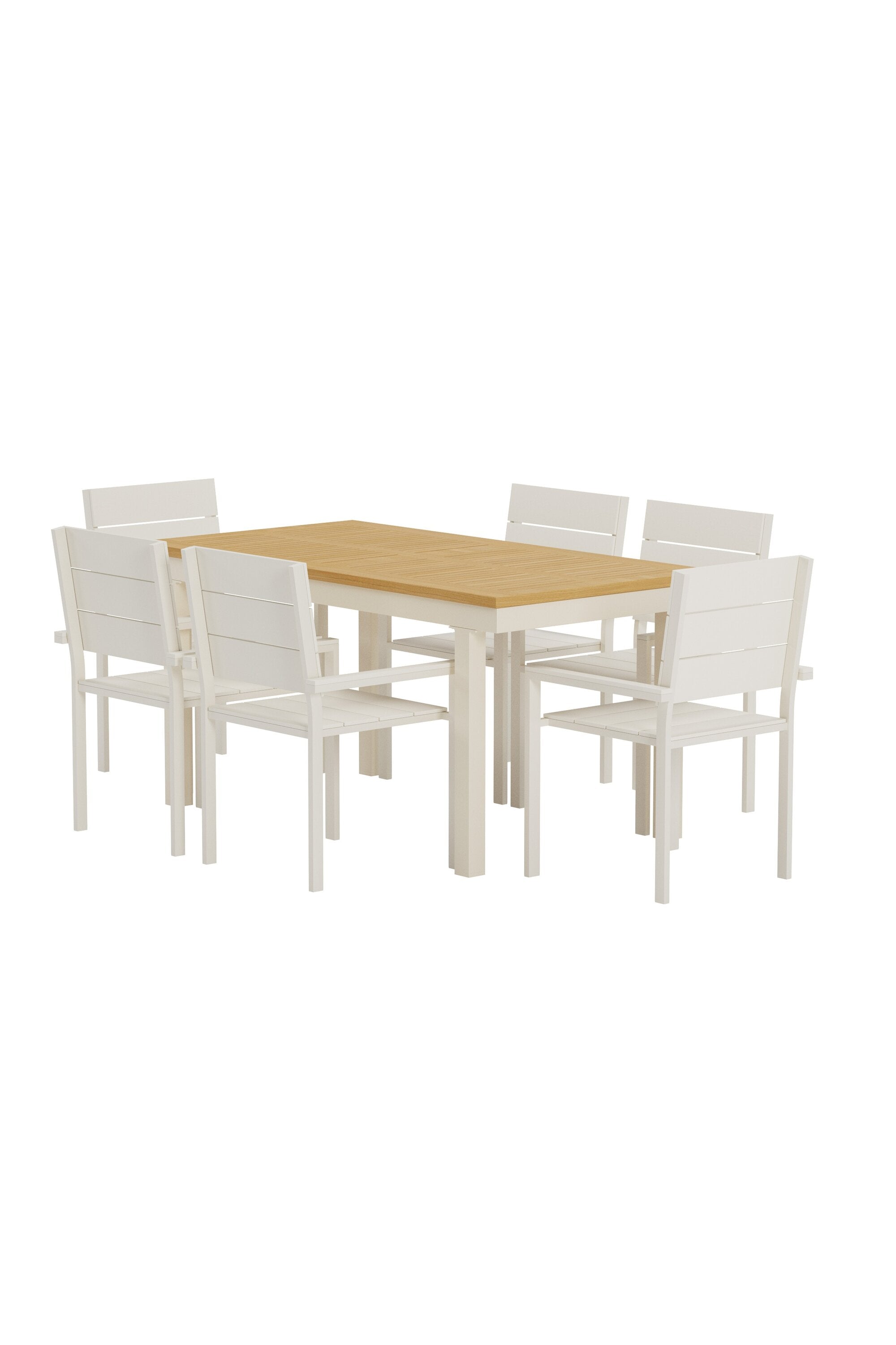 Panama Esstisch mit Levels Stühlen in  präsentiert im Onlineshop von KAQTU Design AG. Gartentischset ist von Venture Home