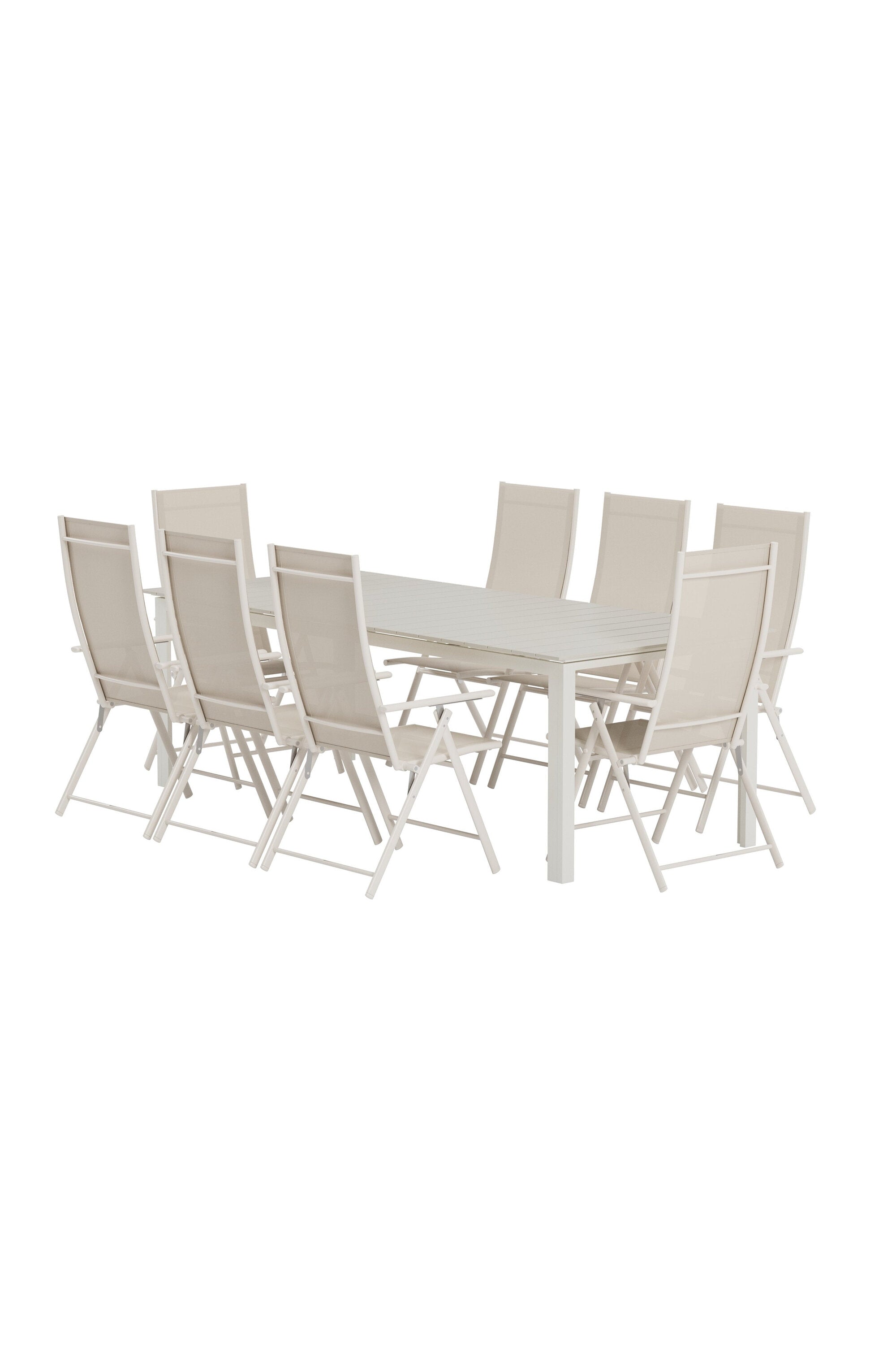 Levels Esstisch mit Levanzo Stühlen in  präsentiert im Onlineshop von KAQTU Design AG. Gartentischset ist von Venture Home