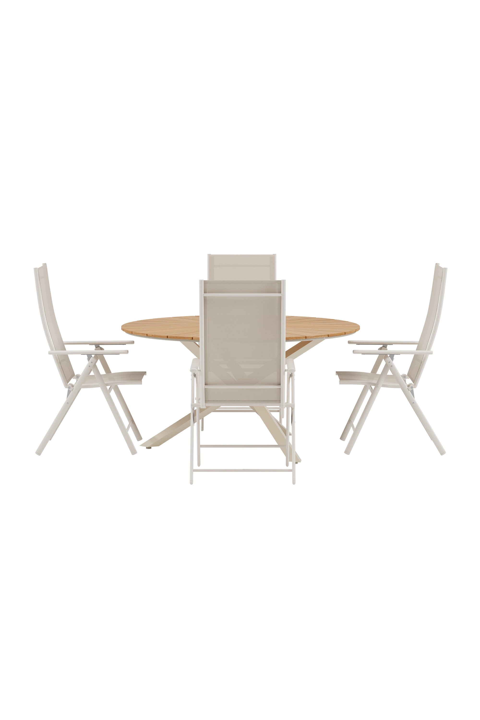 Mexico Esstisch mit Levanzo Stühlen in  präsentiert im Onlineshop von KAQTU Design AG. Gartentischset ist von Venture Home
