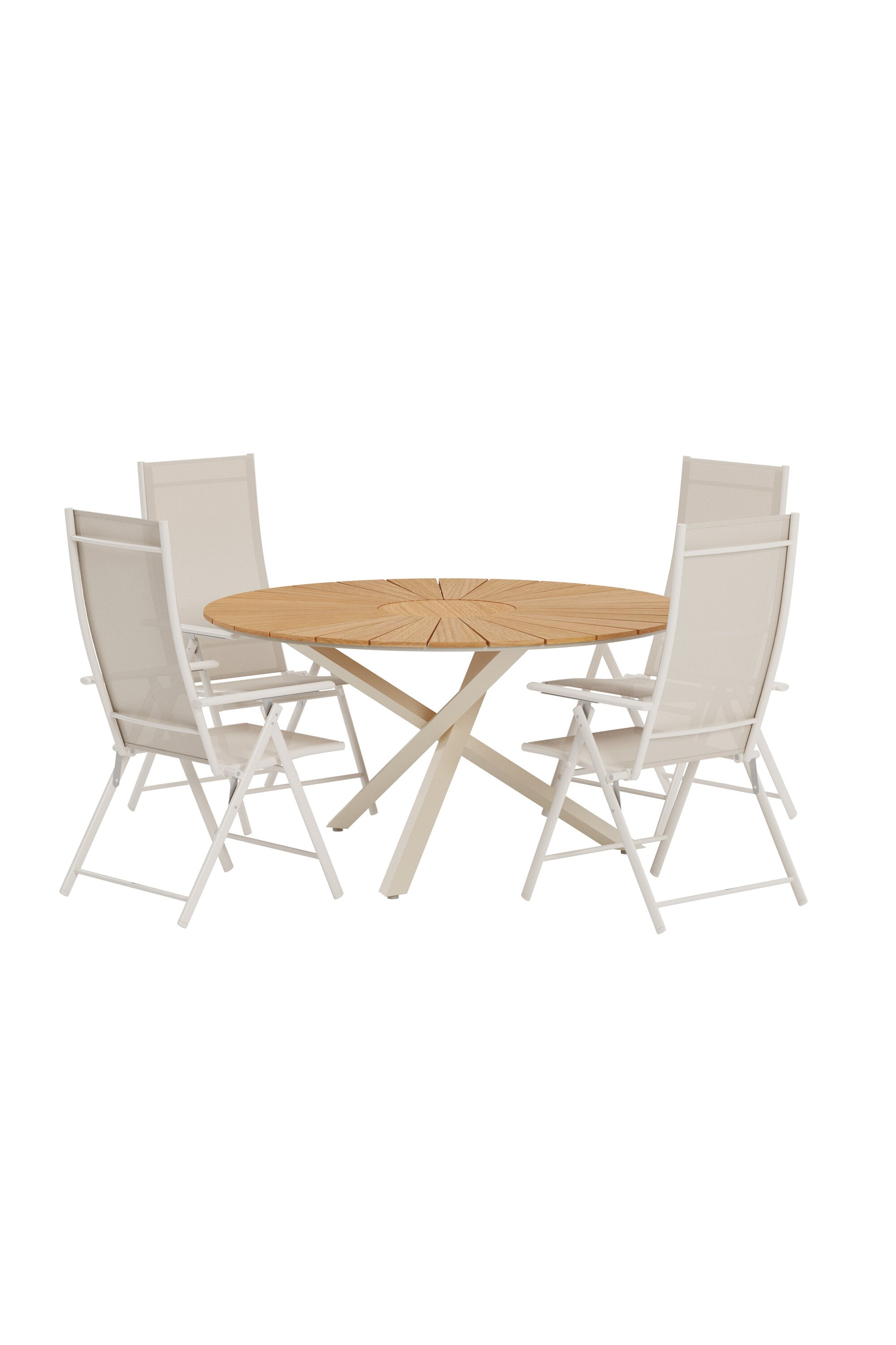 Mexico Esstisch mit Levanzo Stühlen in  präsentiert im Onlineshop von KAQTU Design AG. Gartentischset ist von Venture Home
