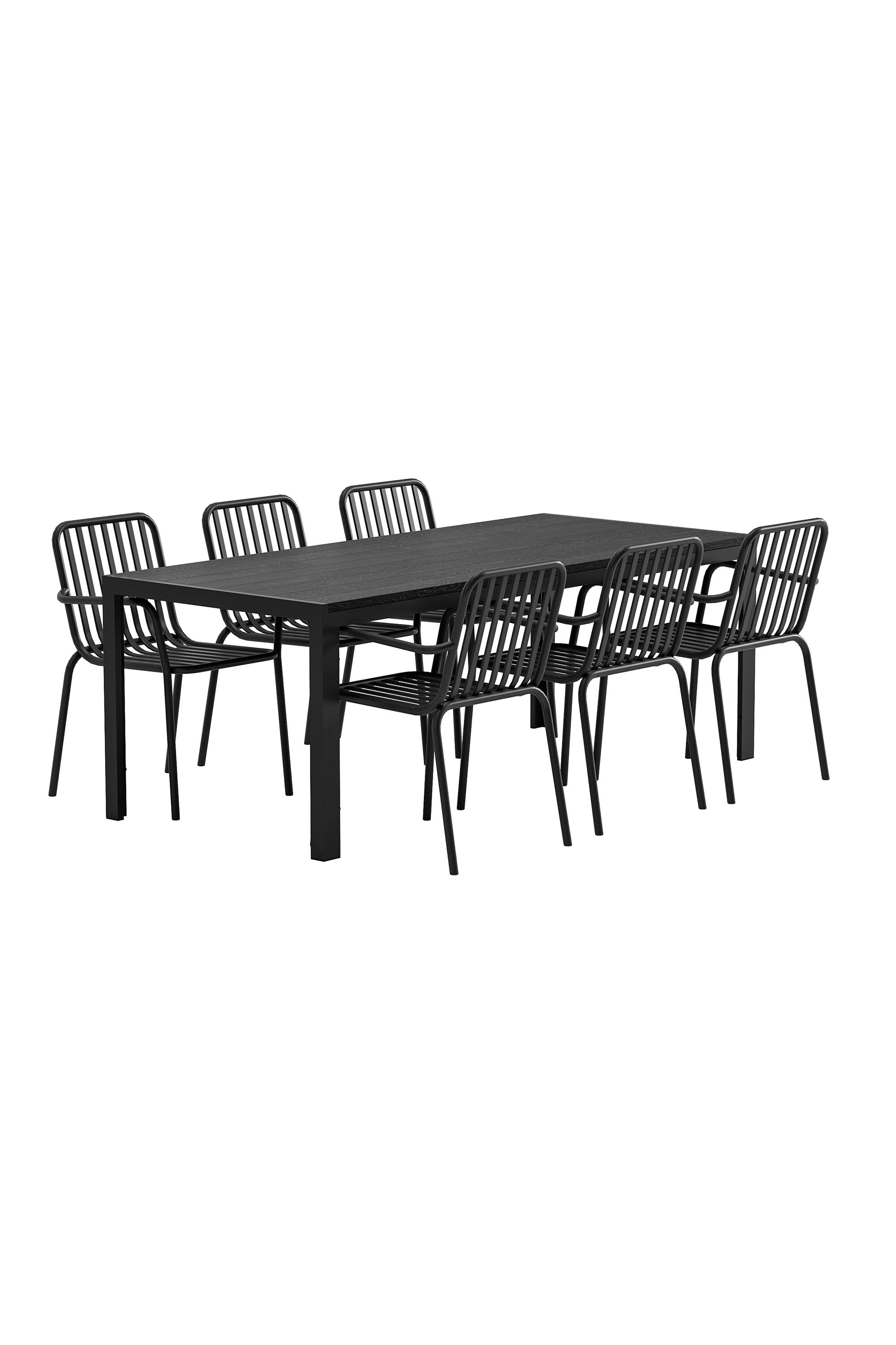 Mirko Esstisch mit Peking-Sesseln in  präsentiert im Onlineshop von KAQTU Design AG. Gartentischset ist von Venture Home