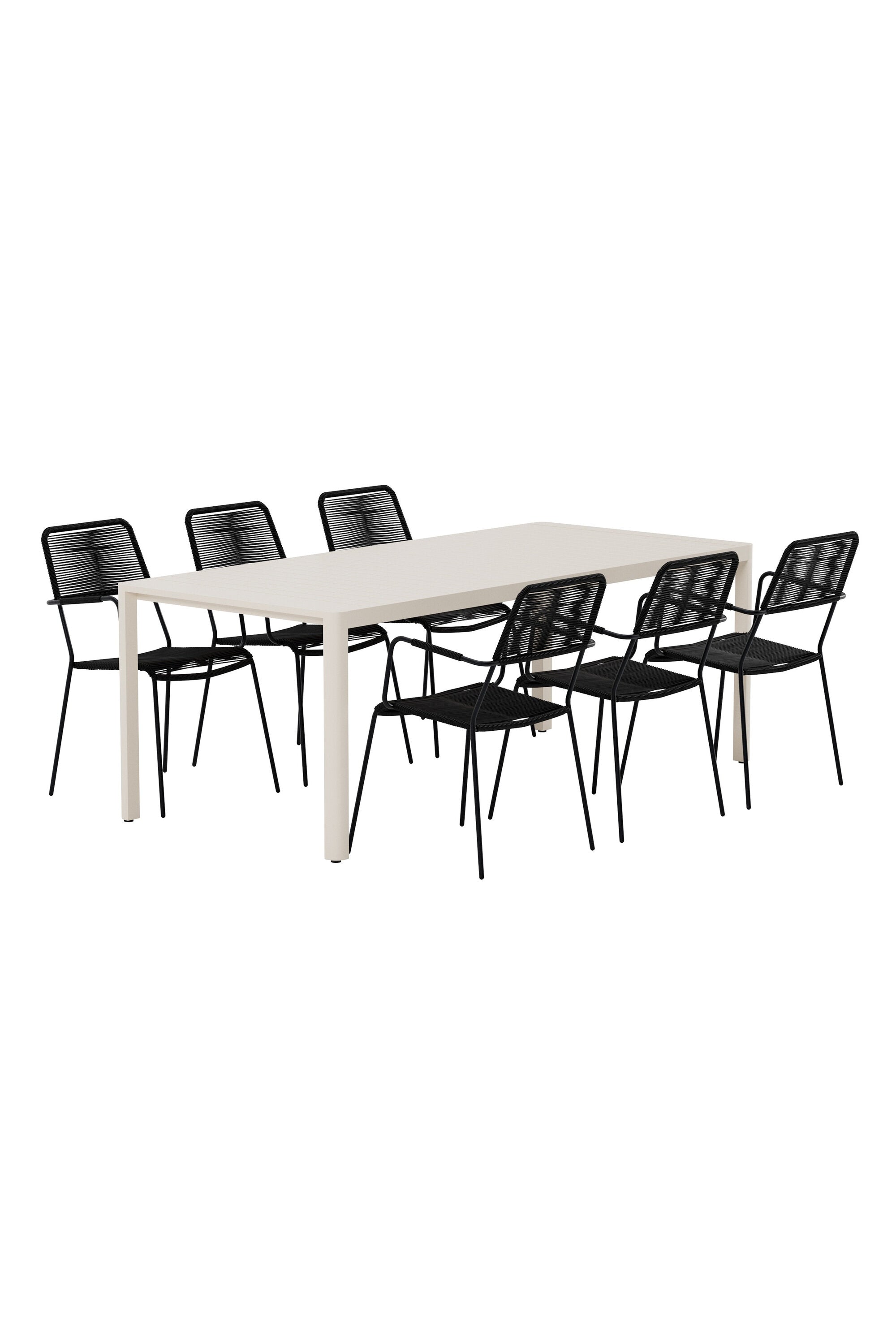 Esstisch mit Stühlen von Giardini und Lindos in  präsentiert im Onlineshop von KAQTU Design AG. Gartentischset ist von Venture Home