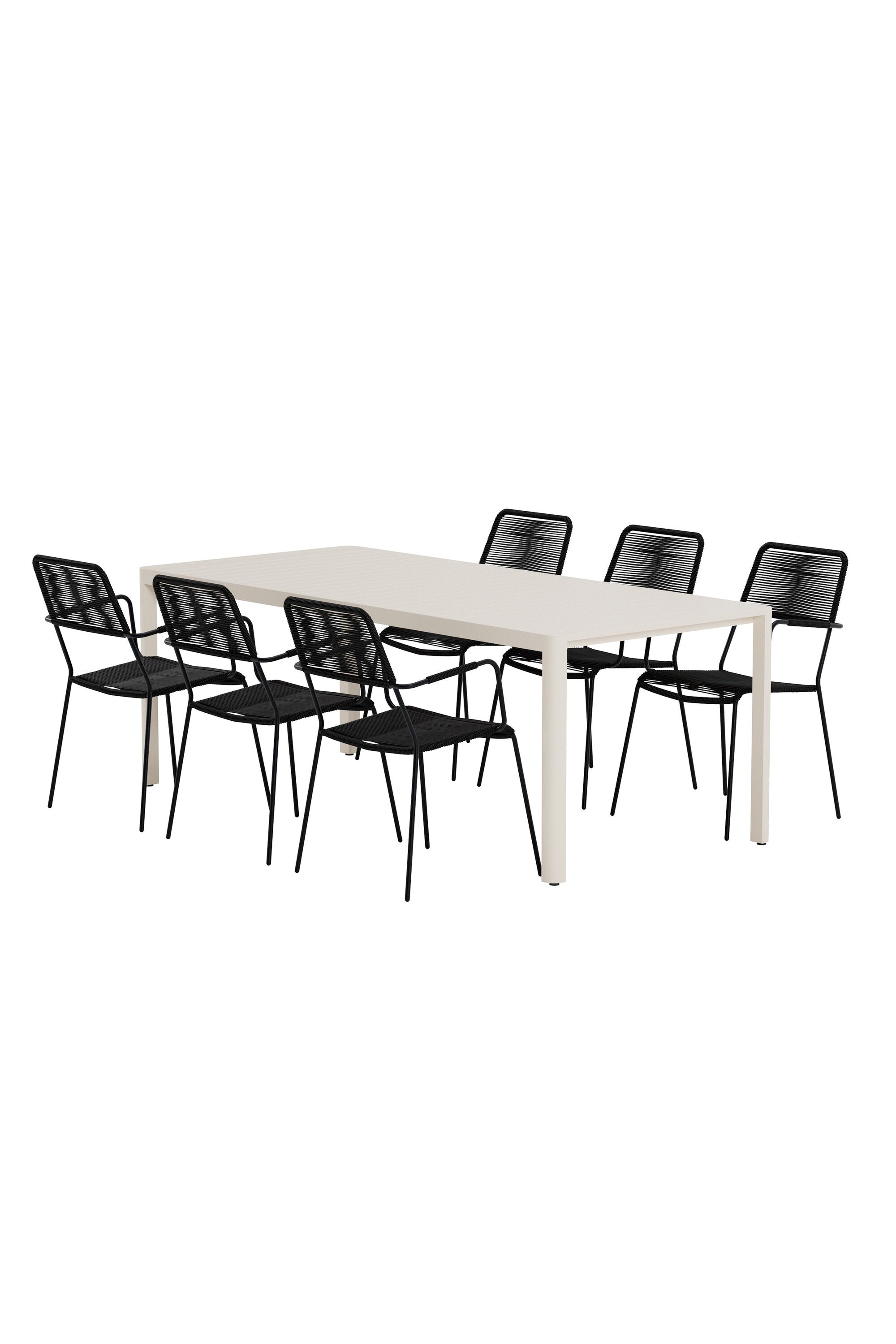 Esstisch mit Stühlen von Giardini und Lindos in  präsentiert im Onlineshop von KAQTU Design AG. Gartentischset ist von Venture Home