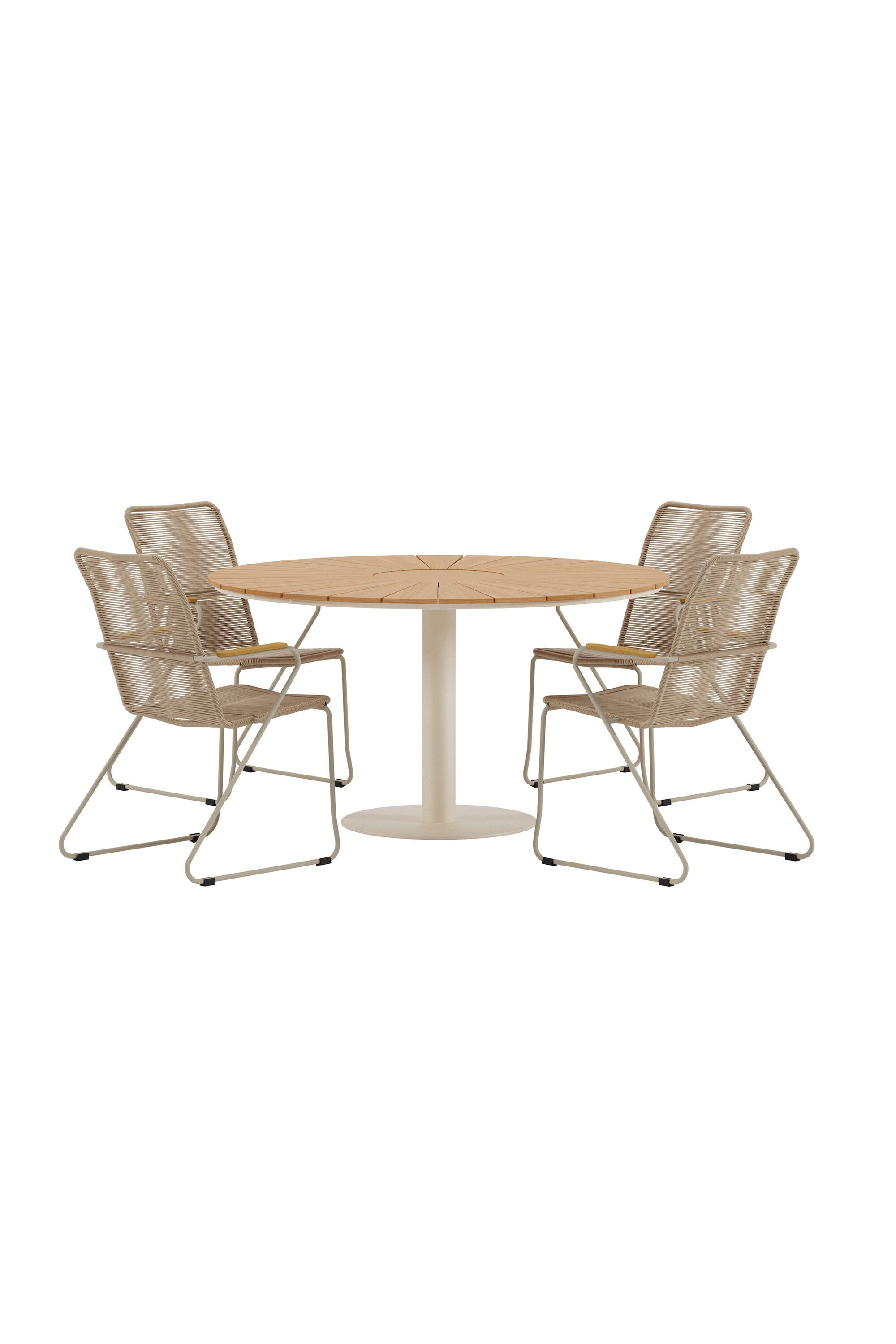 Croft Esstisch mit Bois Stühlen in  präsentiert im Onlineshop von KAQTU Design AG. Gartentischset ist von Venture Home