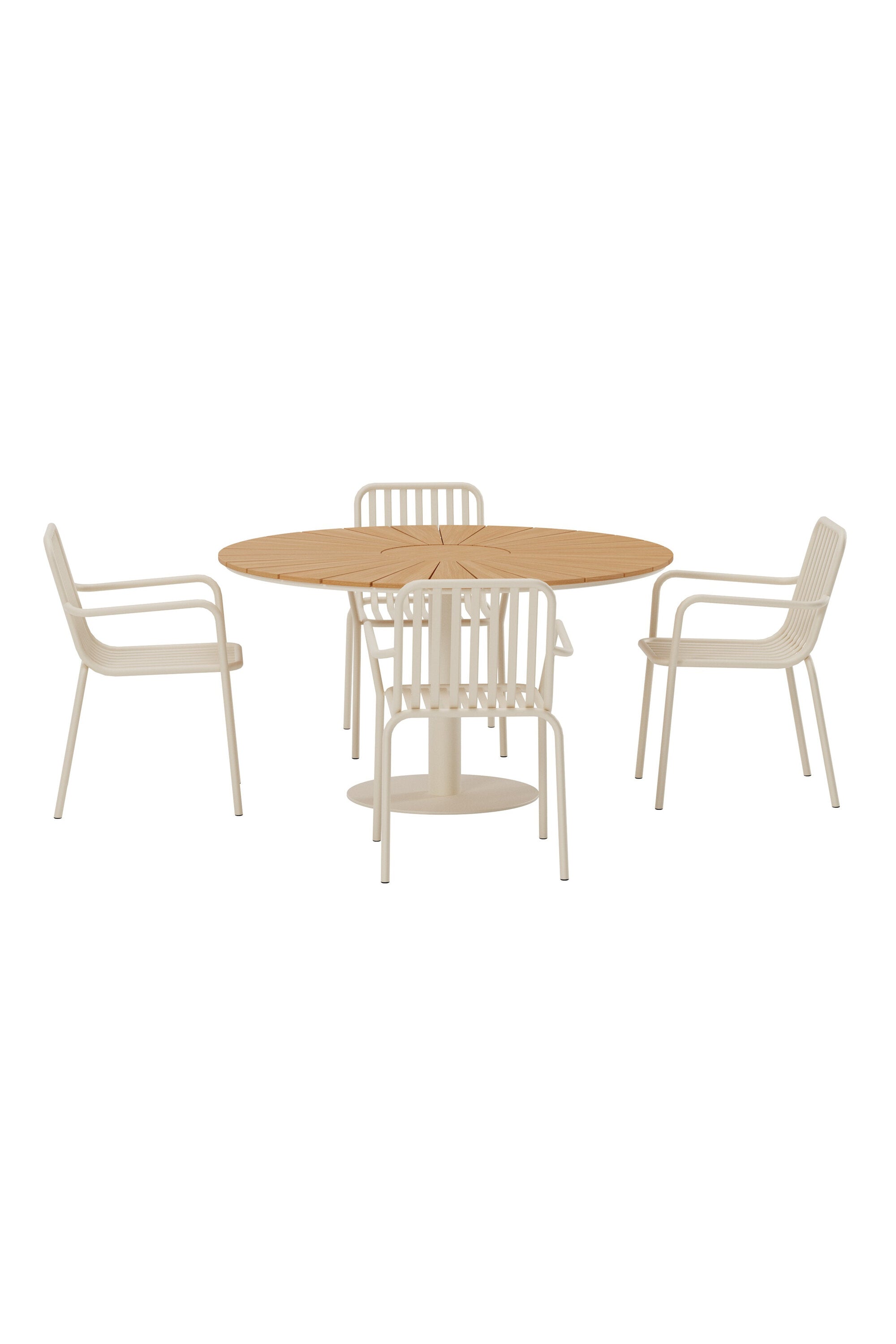 Esstisch Croft mit Peking Stühlen in  präsentiert im Onlineshop von KAQTU Design AG. Gartentischset ist von Venture Home