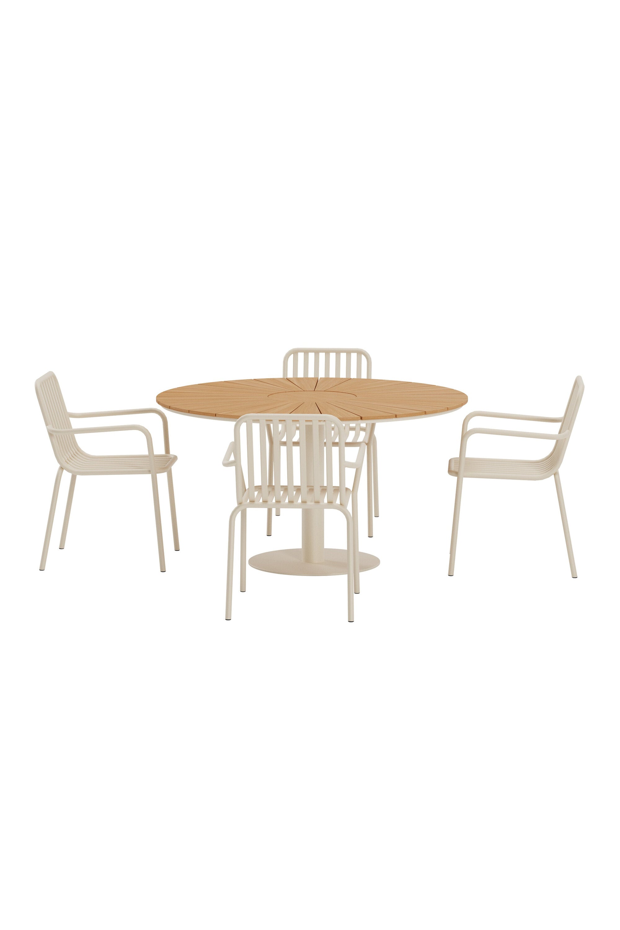 Esstisch Croft mit Peking Stühlen in  präsentiert im Onlineshop von KAQTU Design AG. Gartentischset ist von Venture Home