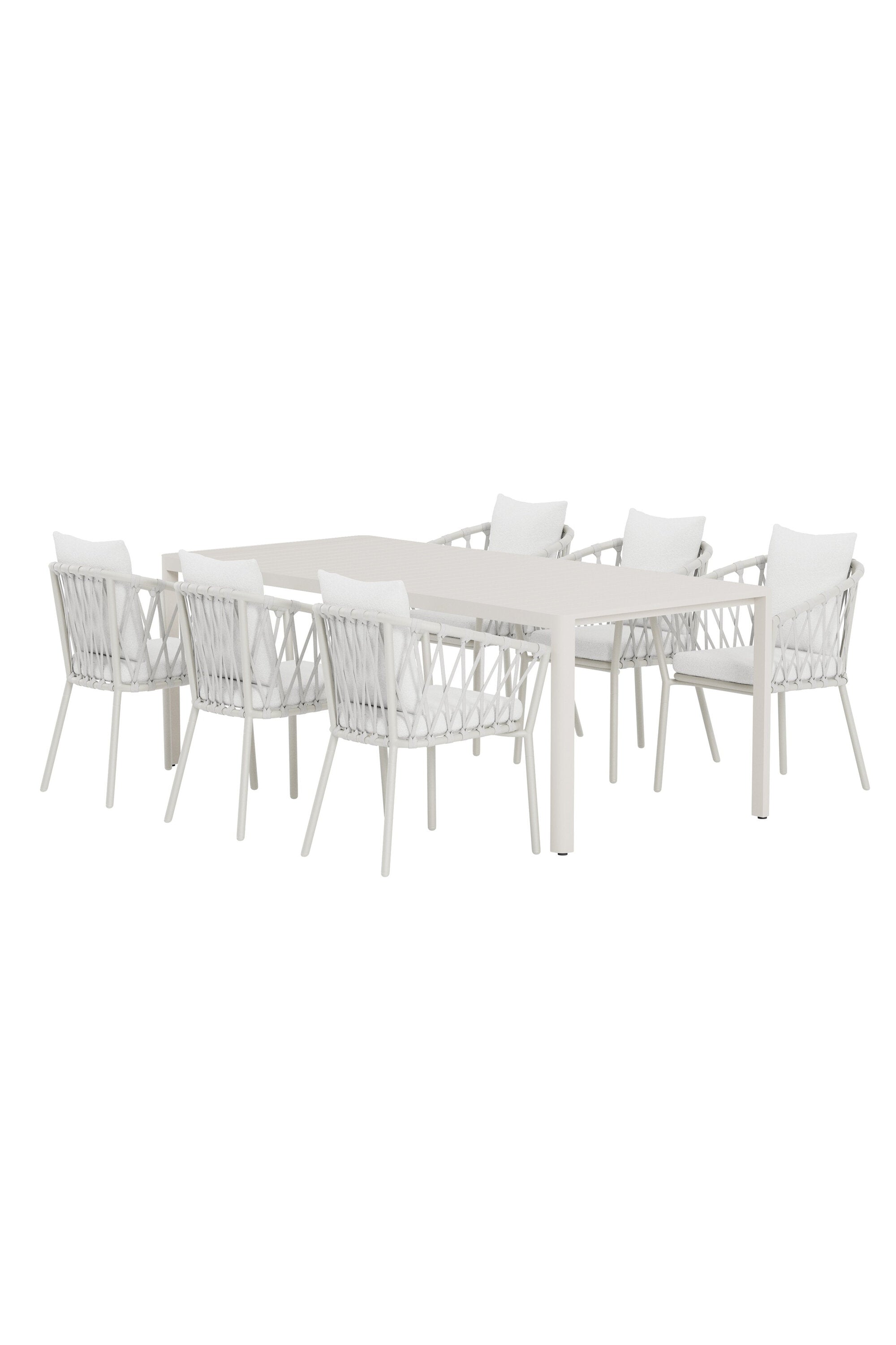 Giardini Esstisch mit Linos Stühlen in  präsentiert im Onlineshop von KAQTU Design AG. Gartentischset ist von Venture Home