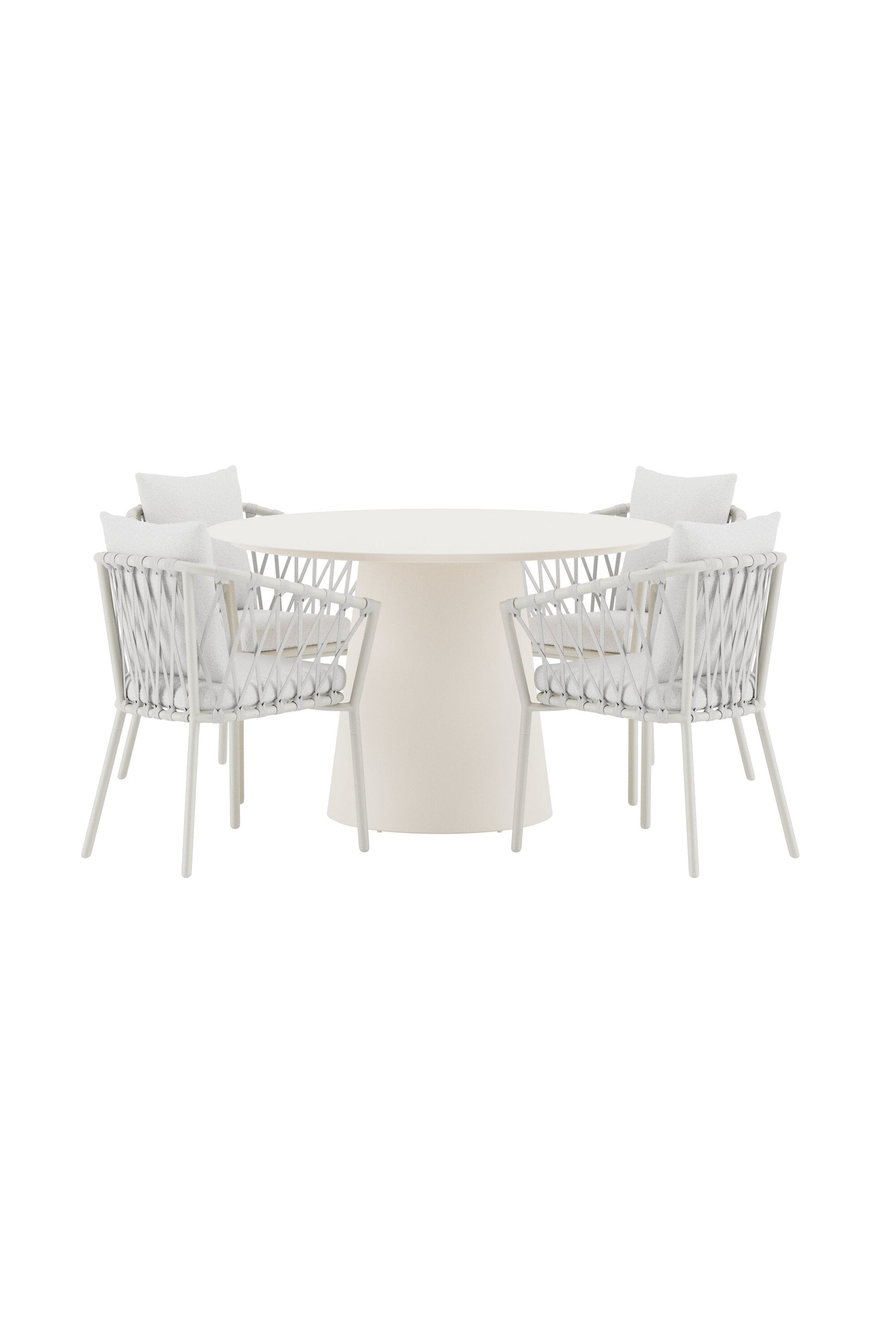 Lanzo Esstisch mit Stühlen von Linos in  präsentiert im Onlineshop von KAQTU Design AG. Gartentischset ist von Venture Home