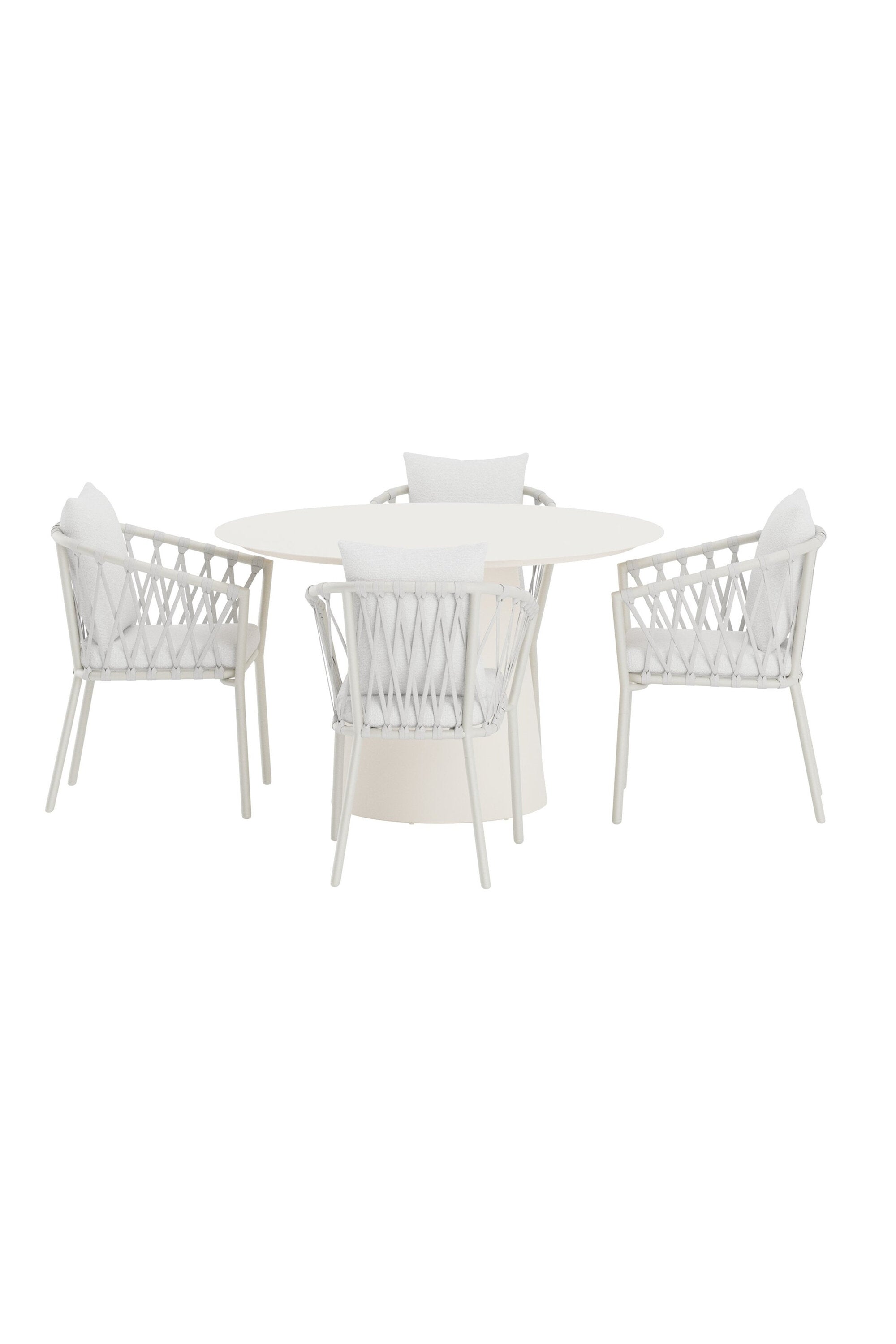Lanzo Esstisch mit Stühlen von Linos in  präsentiert im Onlineshop von KAQTU Design AG. Gartentischset ist von Venture Home
