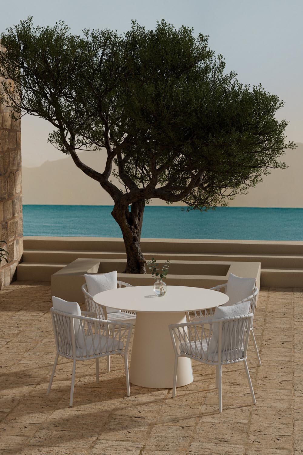 Lanzo Esstisch mit Stühlen von Linos in  präsentiert im Onlineshop von KAQTU Design AG. Gartentischset ist von Venture Home