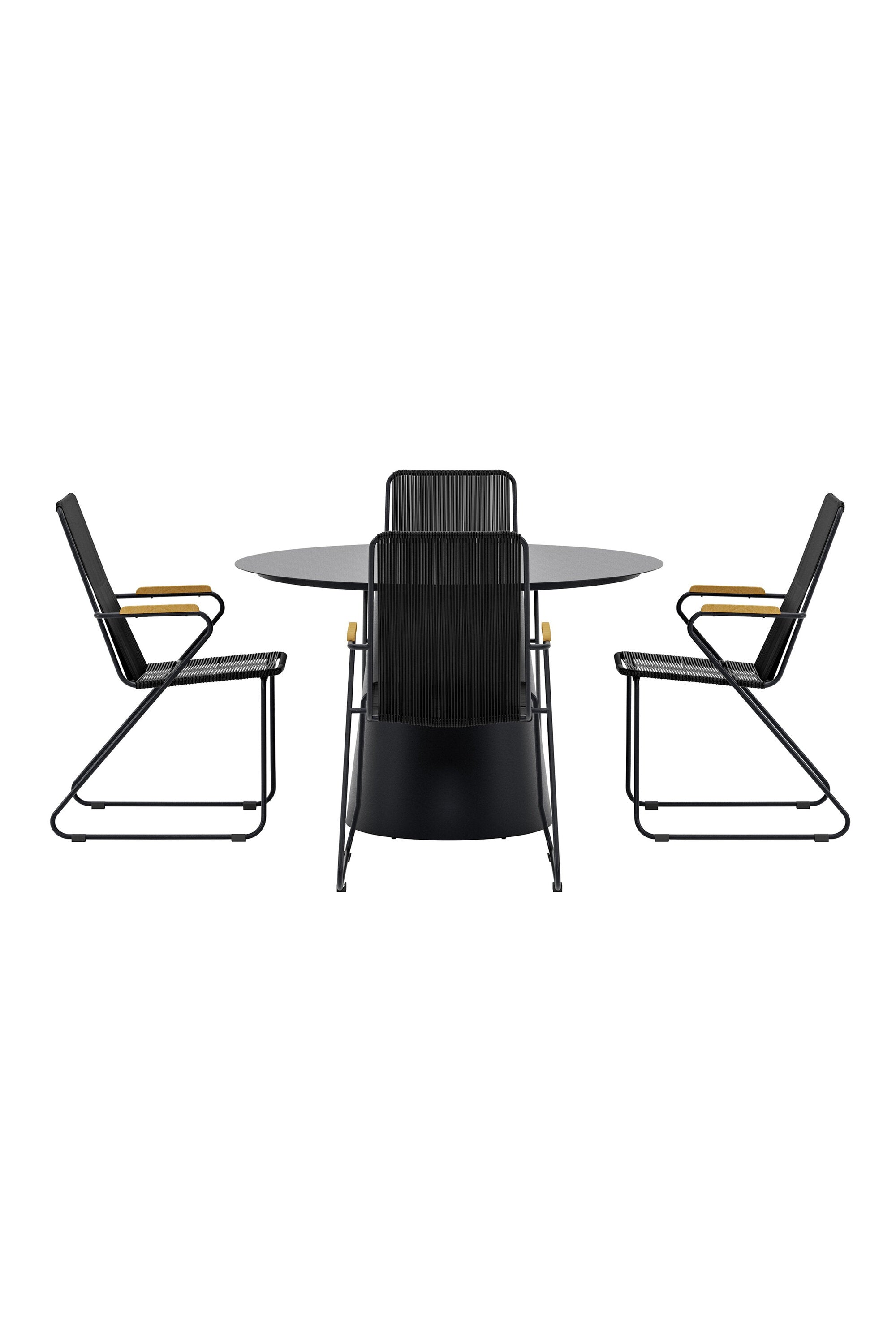 Lanzo Esstisch mit Bois Stühlen in  präsentiert im Onlineshop von KAQTU Design AG. Gartentischset ist von Venture Home
