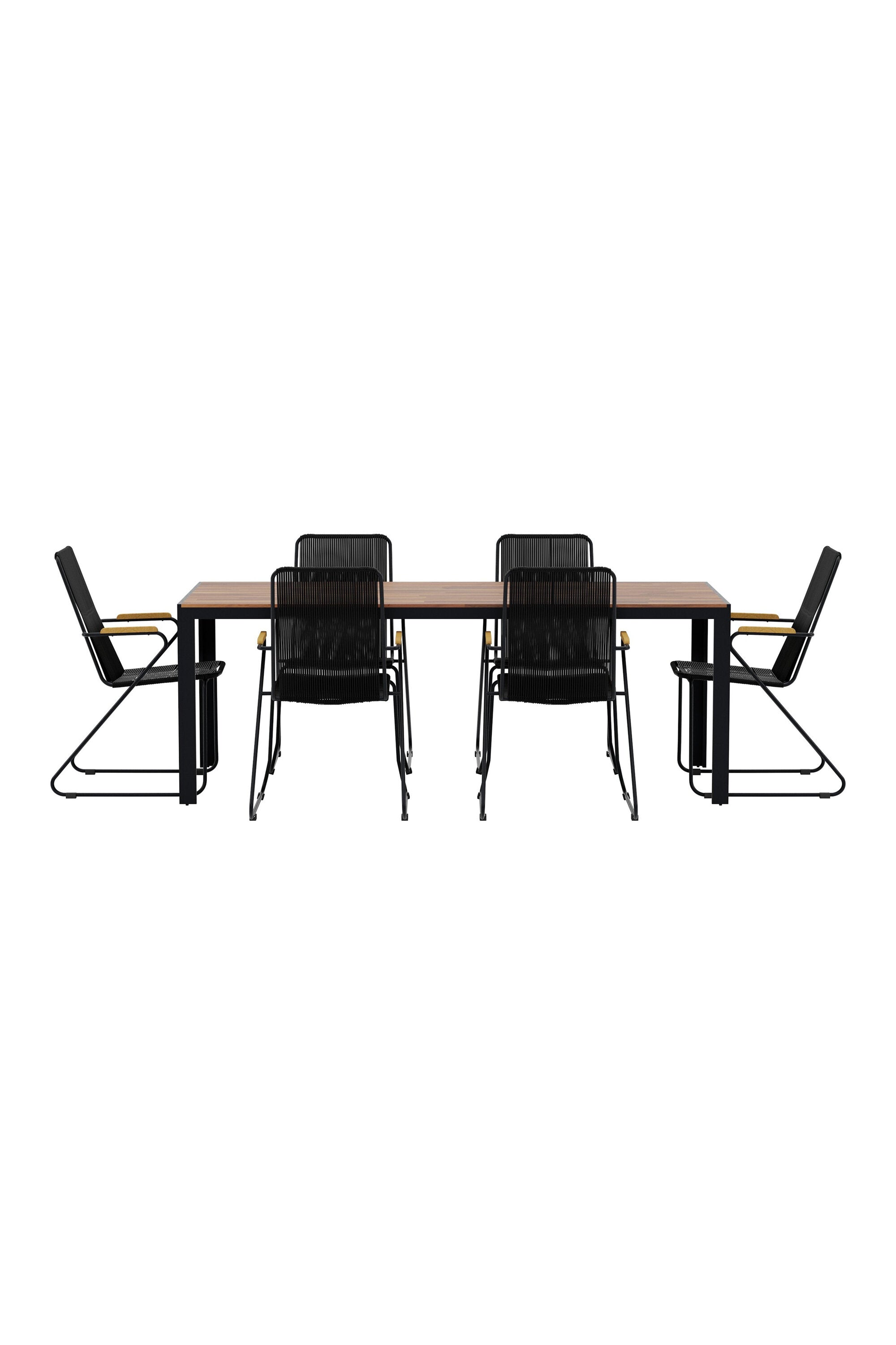 Esstisch aus Bois mit Stühlen aus Bois in  präsentiert im Onlineshop von KAQTU Design AG. Gartentischset ist von Venture Home
