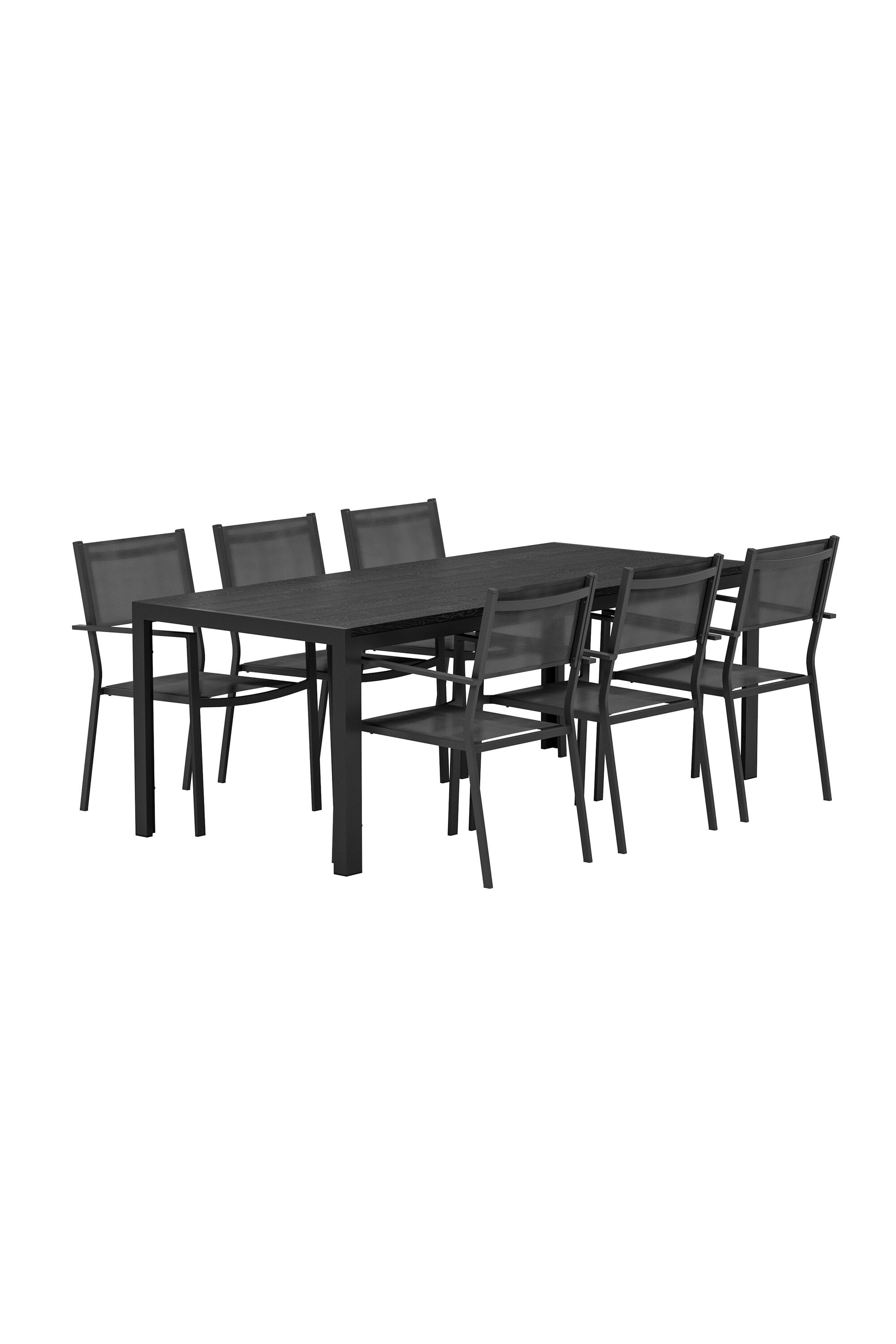 Tisch Mirko mit Copacabana-Stühlen in  präsentiert im Onlineshop von KAQTU Design AG. Gartentischset ist von Venture Home