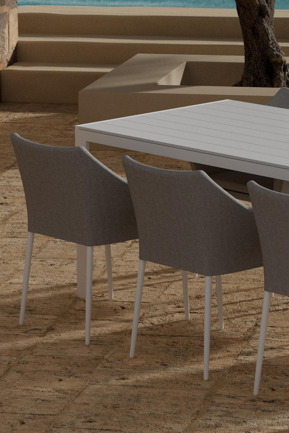 Esstisch mit Stühlen von Spoga in  präsentiert im Onlineshop von KAQTU Design AG. Gartentischset ist von Venture Home