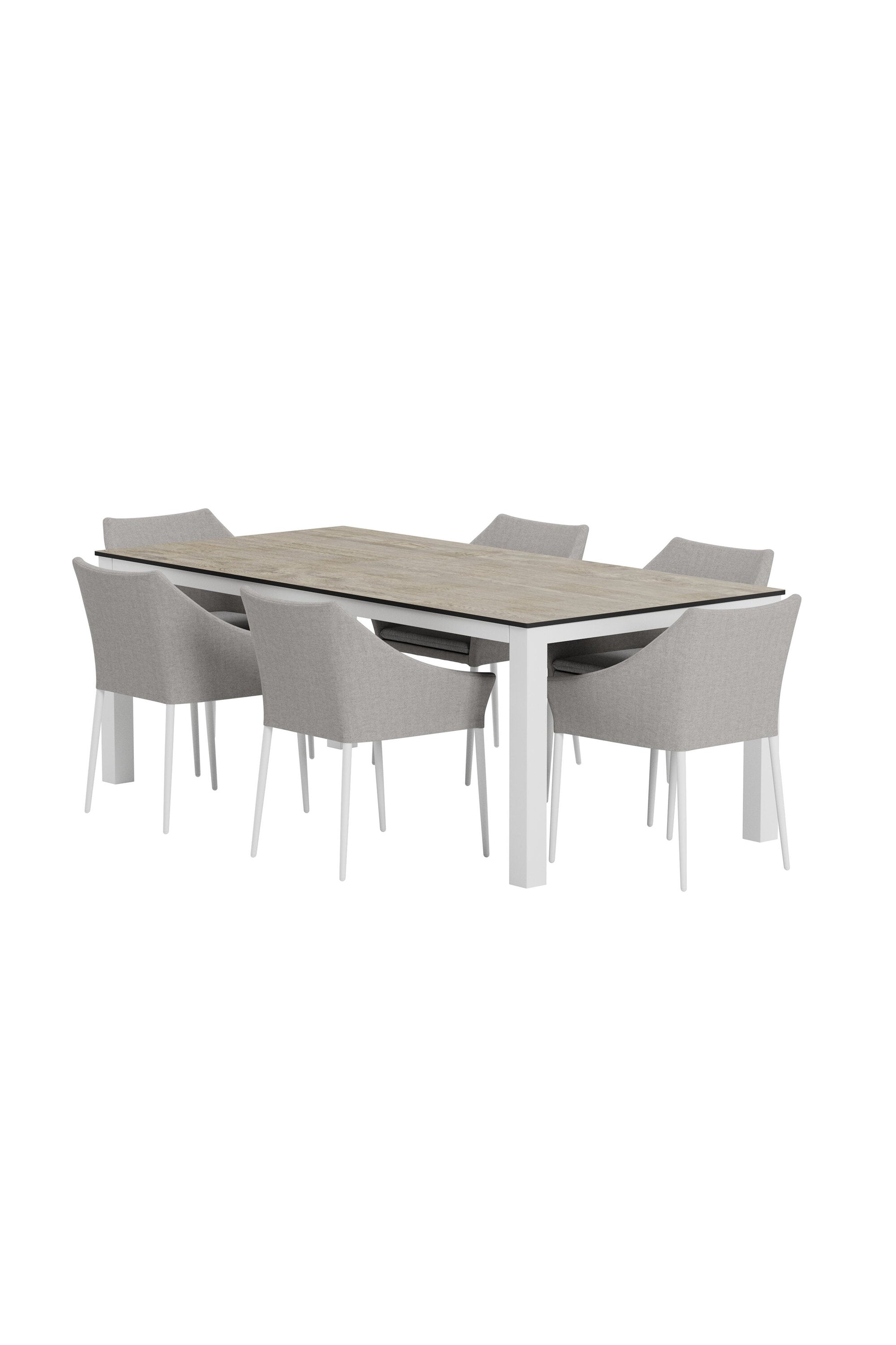 Llama Esstisch mit Spoga Stühlen in  präsentiert im Onlineshop von KAQTU Design AG. Gartentischset ist von Venture Home