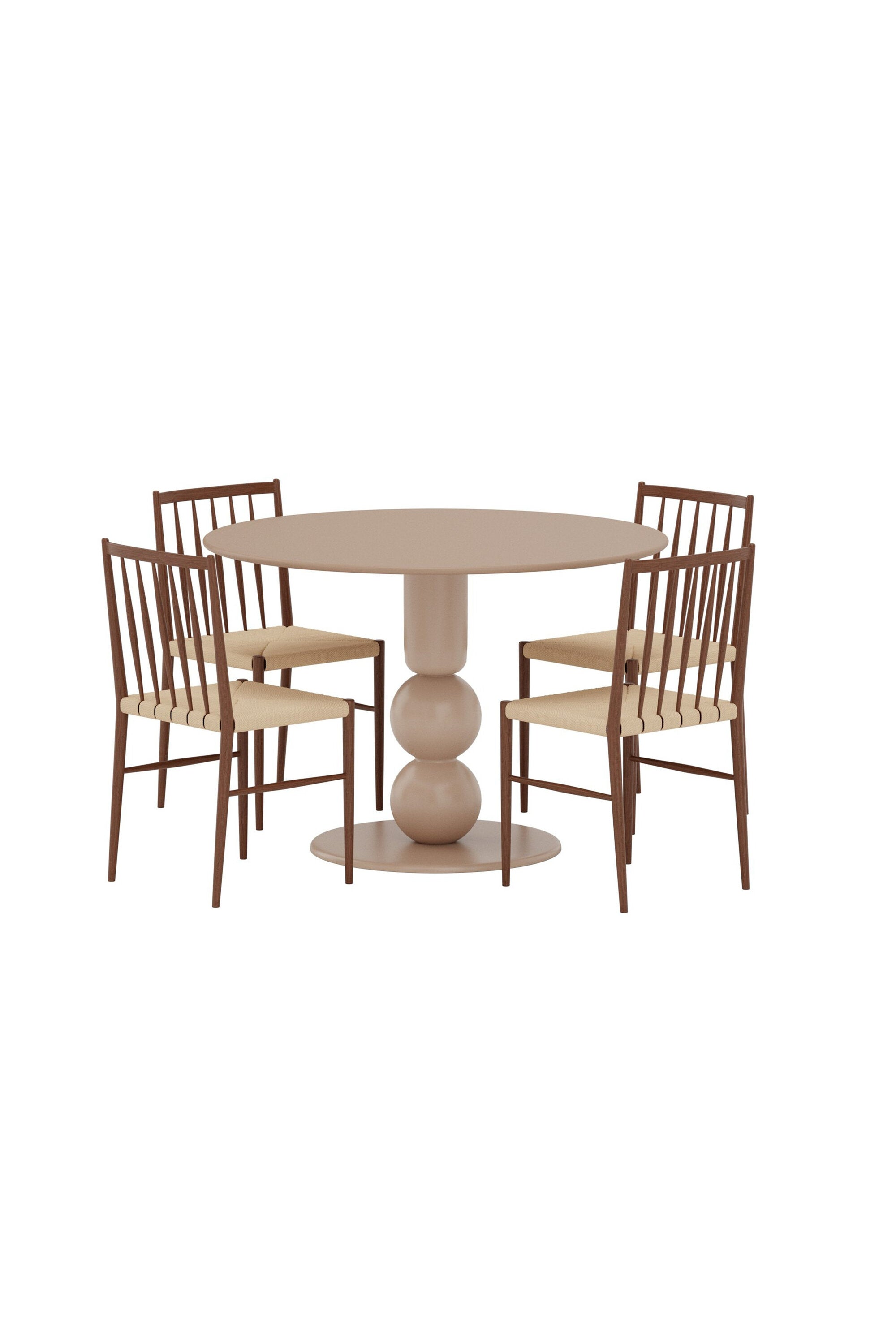 Boulevard Esstisch mit den Enes Stühlen in  präsentiert im Onlineshop von KAQTU Design AG. Bartischset ist von Venture Home