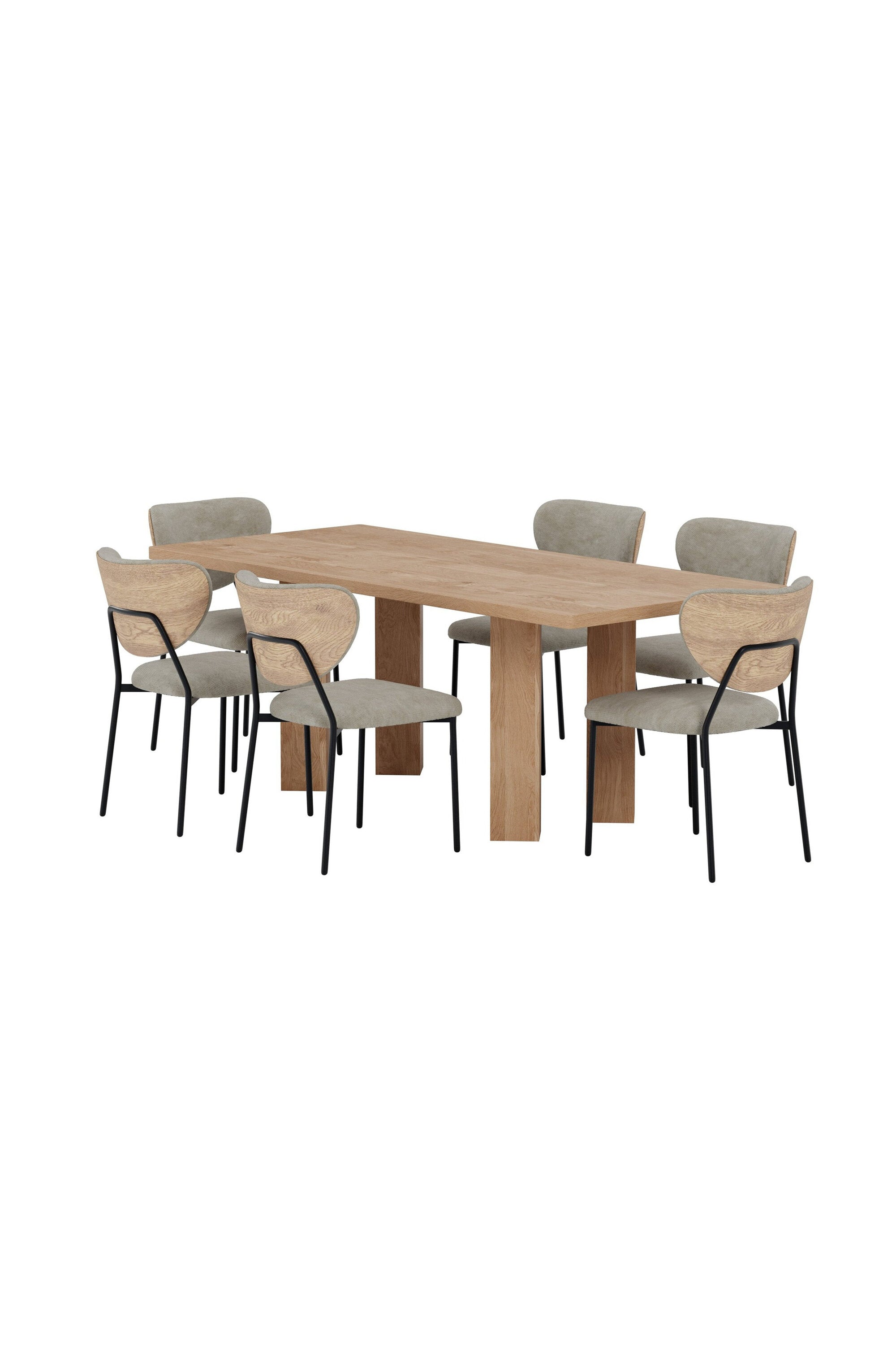 Lillehammer Esstisch mit Butterfly-Stühlen in  präsentiert im Onlineshop von KAQTU Design AG. Esszimmerset ist von Venture Home