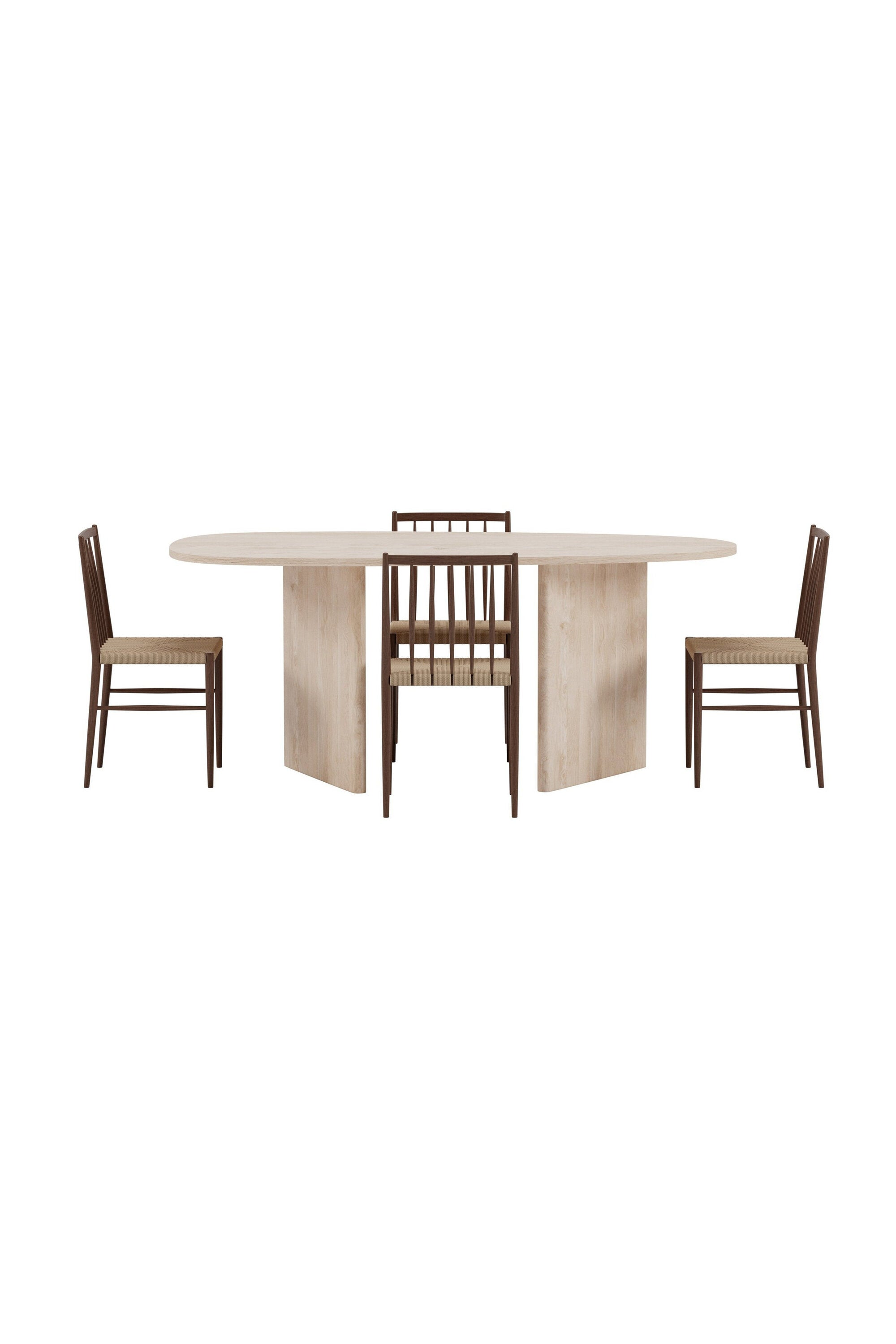 Grönvik Esstisch mit Enes Stühlen in  präsentiert im Onlineshop von KAQTU Design AG. Esszimmerset ist von Venture Home