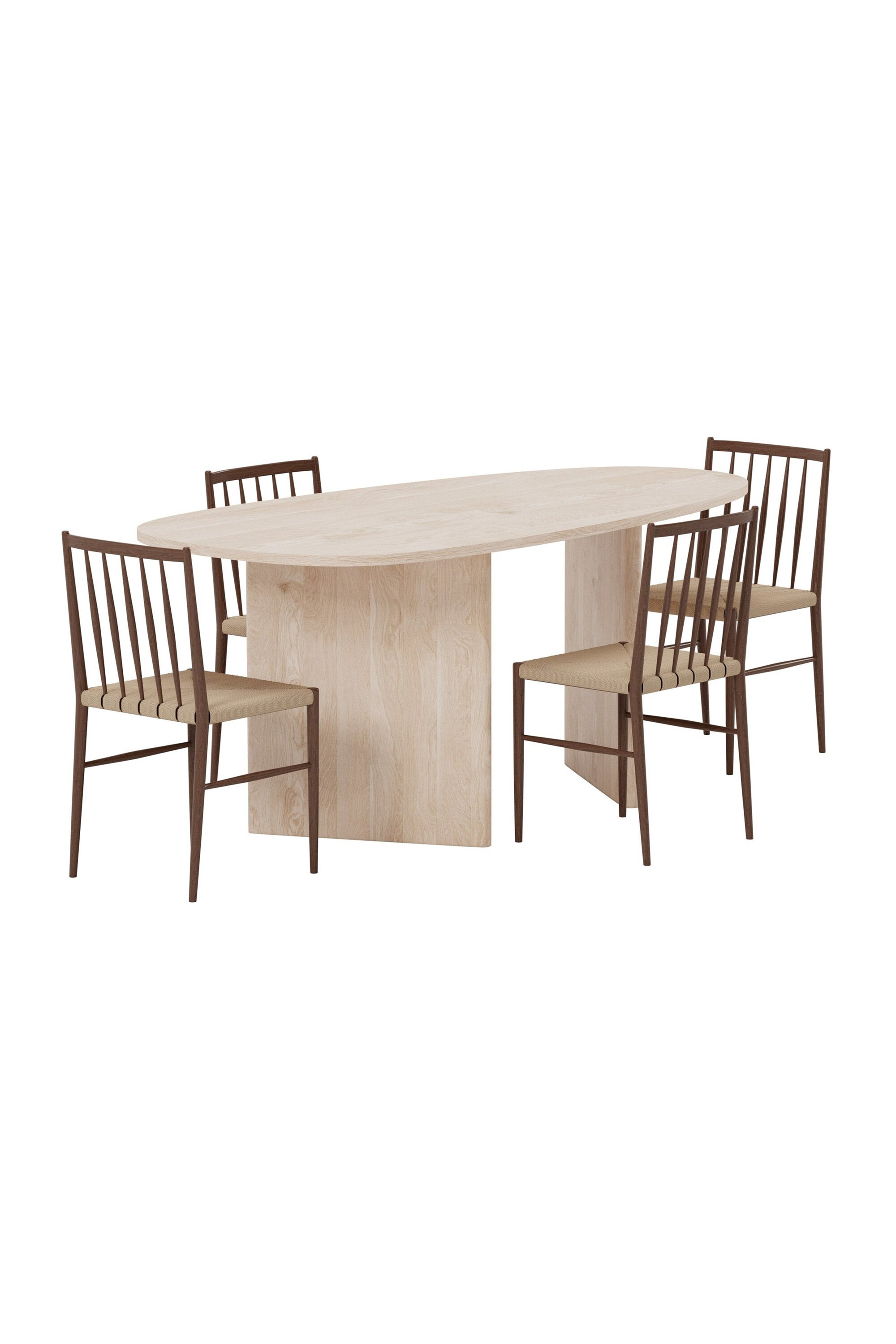 Grönvik Esstisch mit Enes Stühlen in  präsentiert im Onlineshop von KAQTU Design AG. Esszimmerset ist von Venture Home