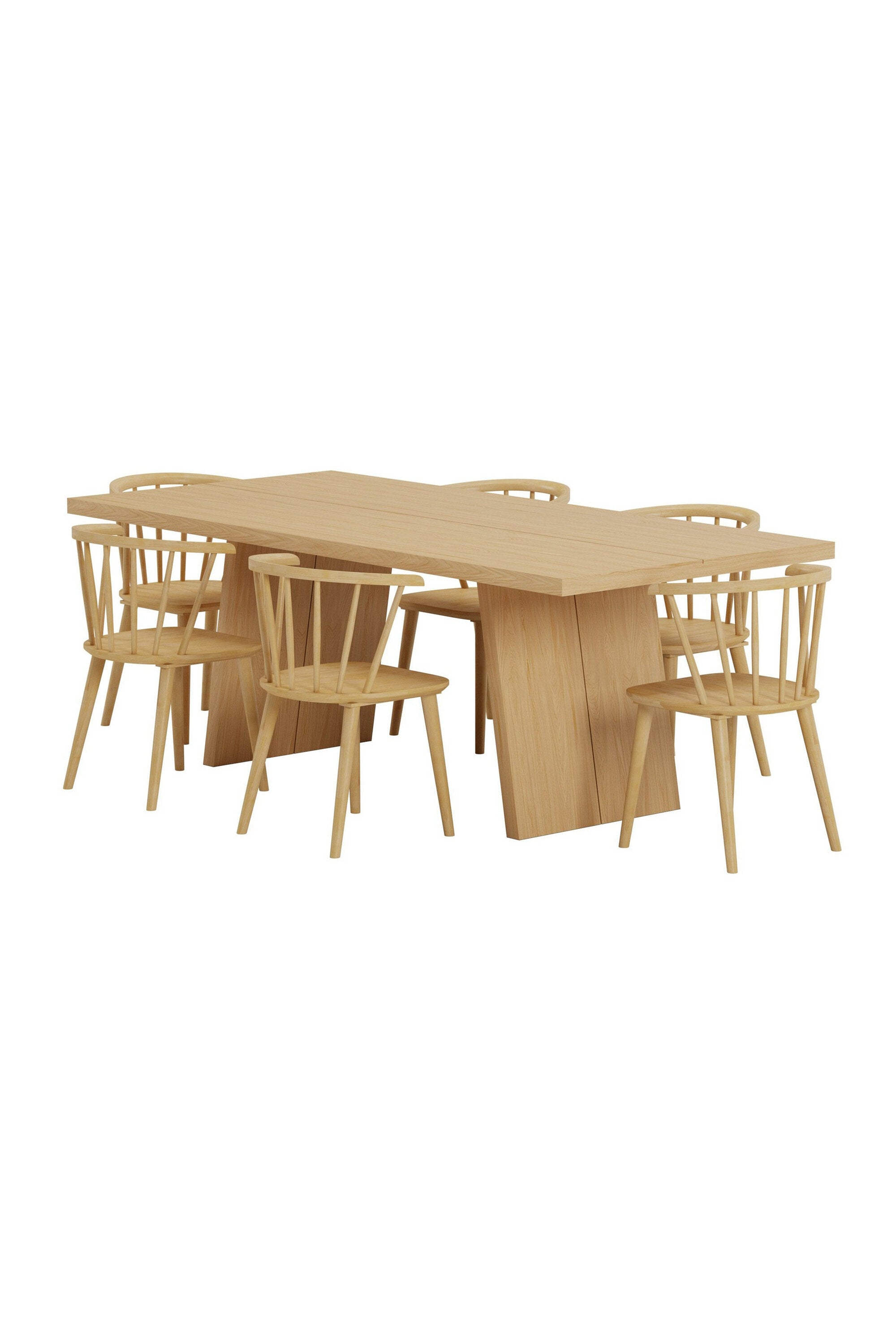 Esszimmertisch Logga mit Bobby-Sesseln in  präsentiert im Onlineshop von KAQTU Design AG. Esszimmerset ist von Venture Home