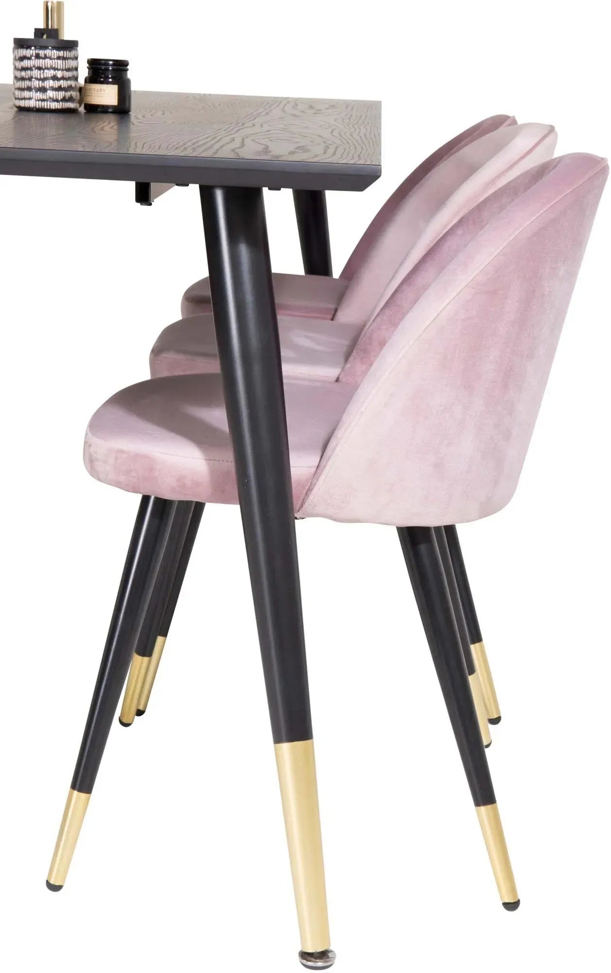 Luxuriöses Dipp Esszimmerset 180cm für 6 Personen, samtig, von Venture Home.