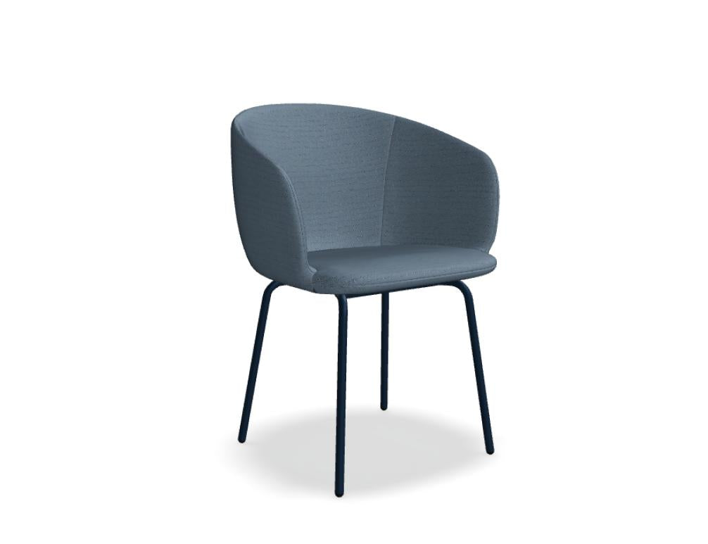 Grace GRP5 - Stuhl 4-Bein-Gestell in  präsentiert im Onlineshop von KAQTU Design AG. Drehstuhl ist von Mdd
