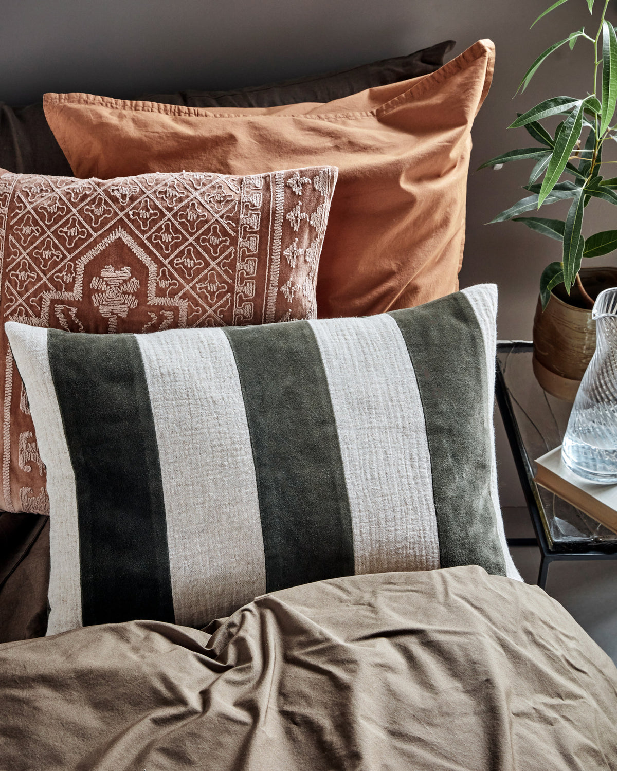 Kissenbezug, HDSono, Grün in Grün präsentiert im Onlineshop von KAQTU Design AG. Kissenbezug ist von House Doctor