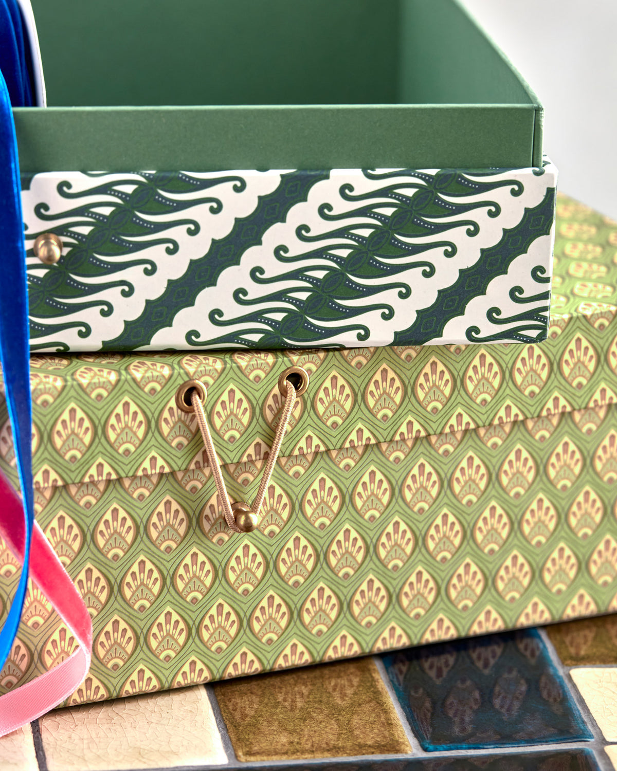 Aufbewahrungsschachteln, HDKeep, Khaki,Grün in Khaki, Grün präsentiert im Onlineshop von KAQTU Design AG. Büromaterial ist von House Doctor