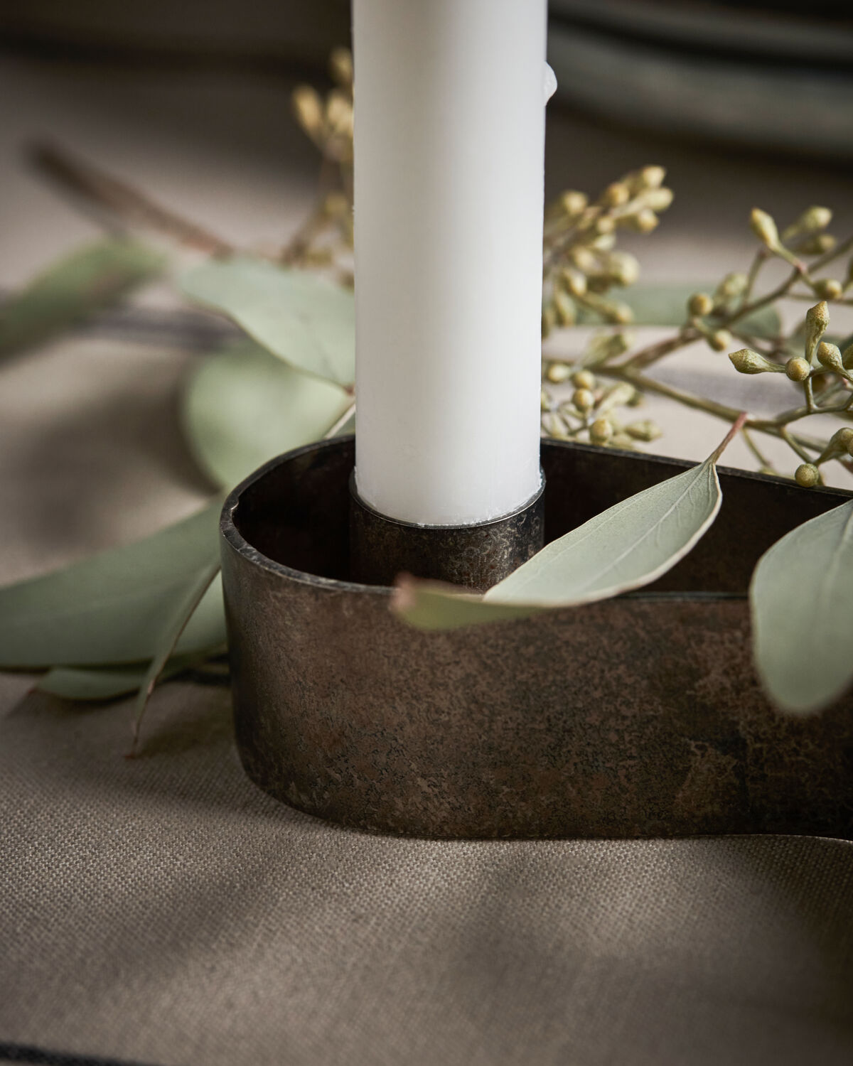 Kerzenständer, HDFlood, Antikes Braun in Antikes Braun präsentiert im Onlineshop von KAQTU Design AG. Kerzenständer ist von House Doctor
