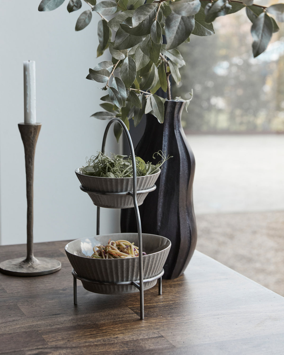Tellerständer, HDSana, Silber-Finish in Silberfarben präsentiert im Onlineshop von KAQTU Design AG. Teller ist von House Doctor