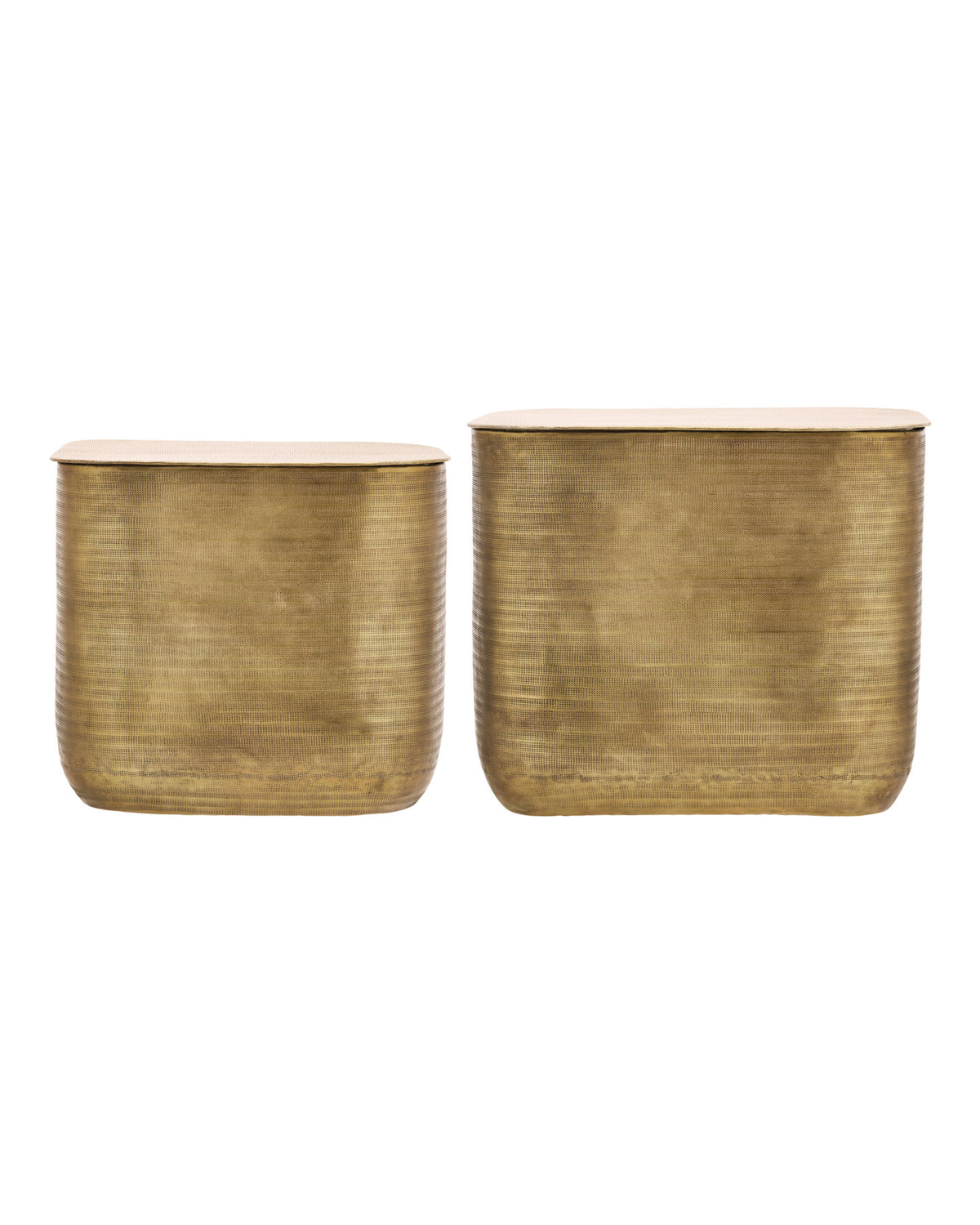 Couchtisch-Set, HDCajas with storage, Gold in Gold präsentiert im Onlineshop von KAQTU Design AG. Beistelltisch ist von House Doctor