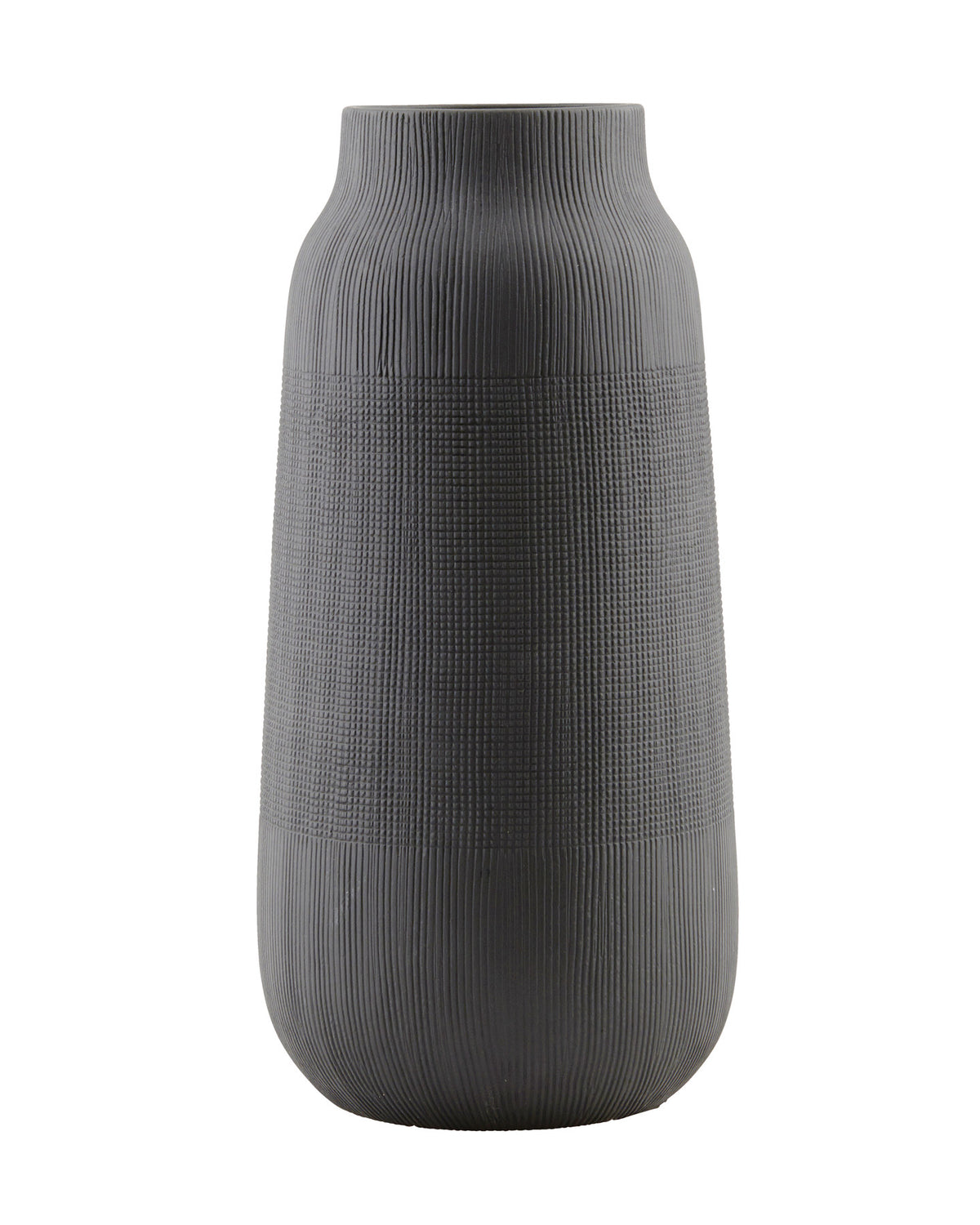Vase, Groove in Schwarz präsentiert im Onlineshop von KAQTU Design AG. Vase ist von House Doctor