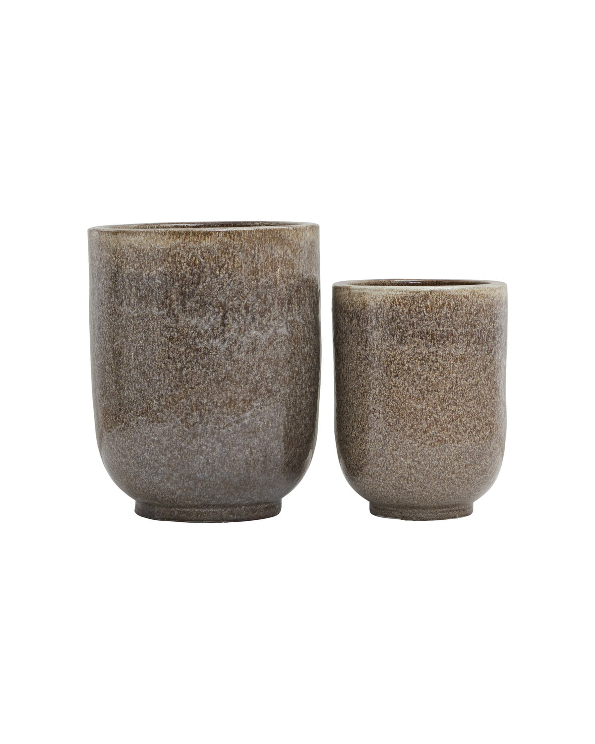 Blumenkasten Pho von House Doctor: runder Pflanzentopf aus glasiertem Steingut