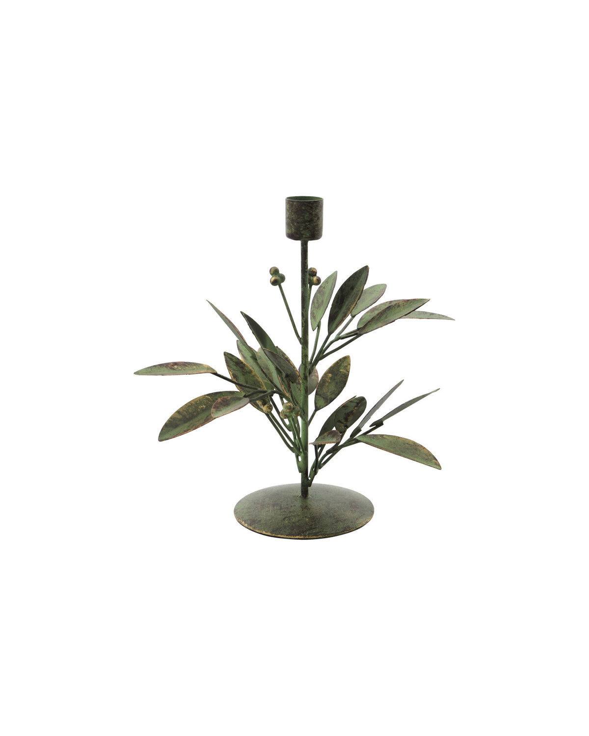 Kerzenständer, HDLeaves, Antikes Grün in Antikes Grün präsentiert im Onlineshop von KAQTU Design AG. Kerzenständer ist von House Doctor