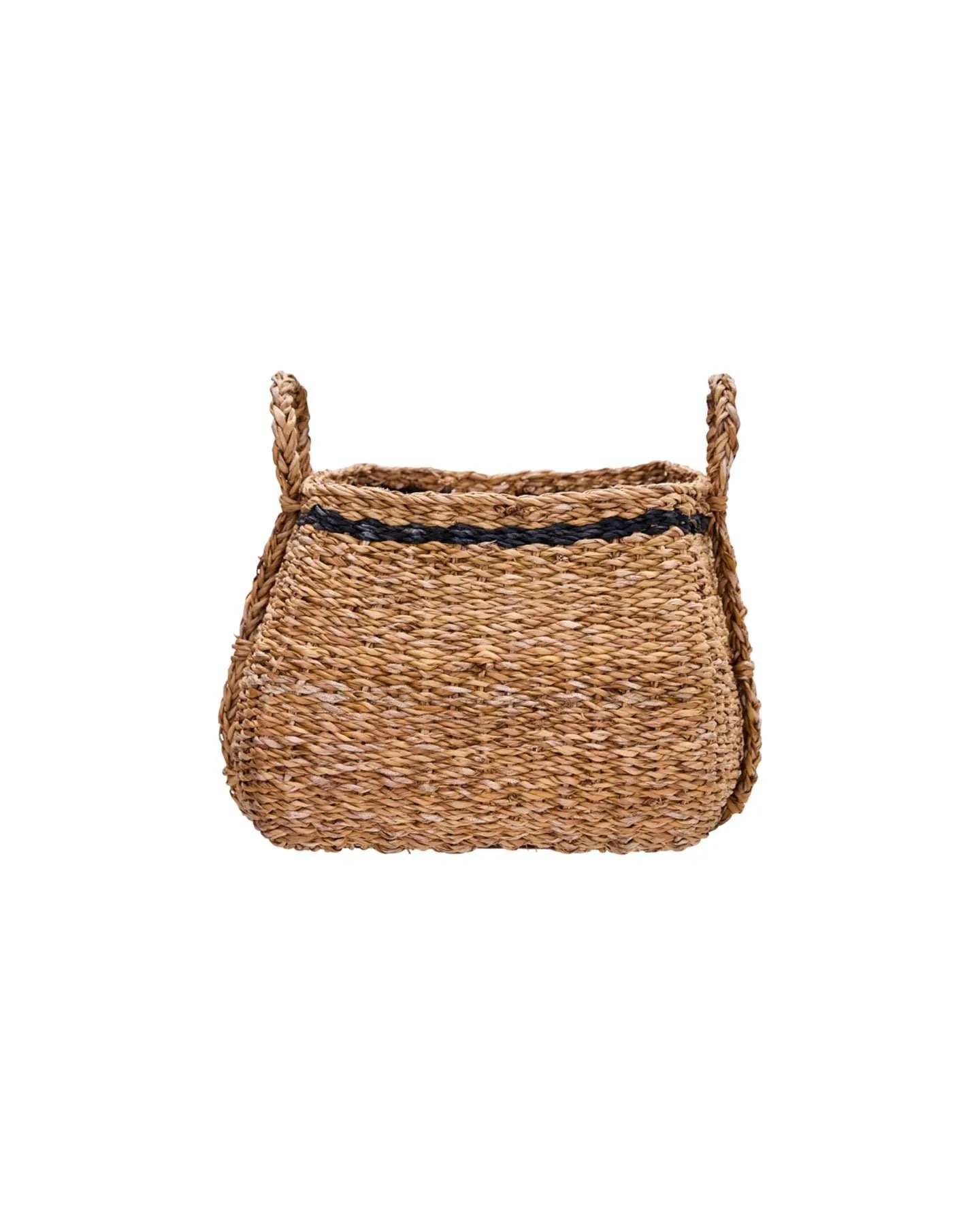 Körbe, HDLaine, Natur;Schwarz in Natur, Schwarz präsentiert im Onlineshop von KAQTU Design AG. Aufbewahrungskorb ist von House Doctor