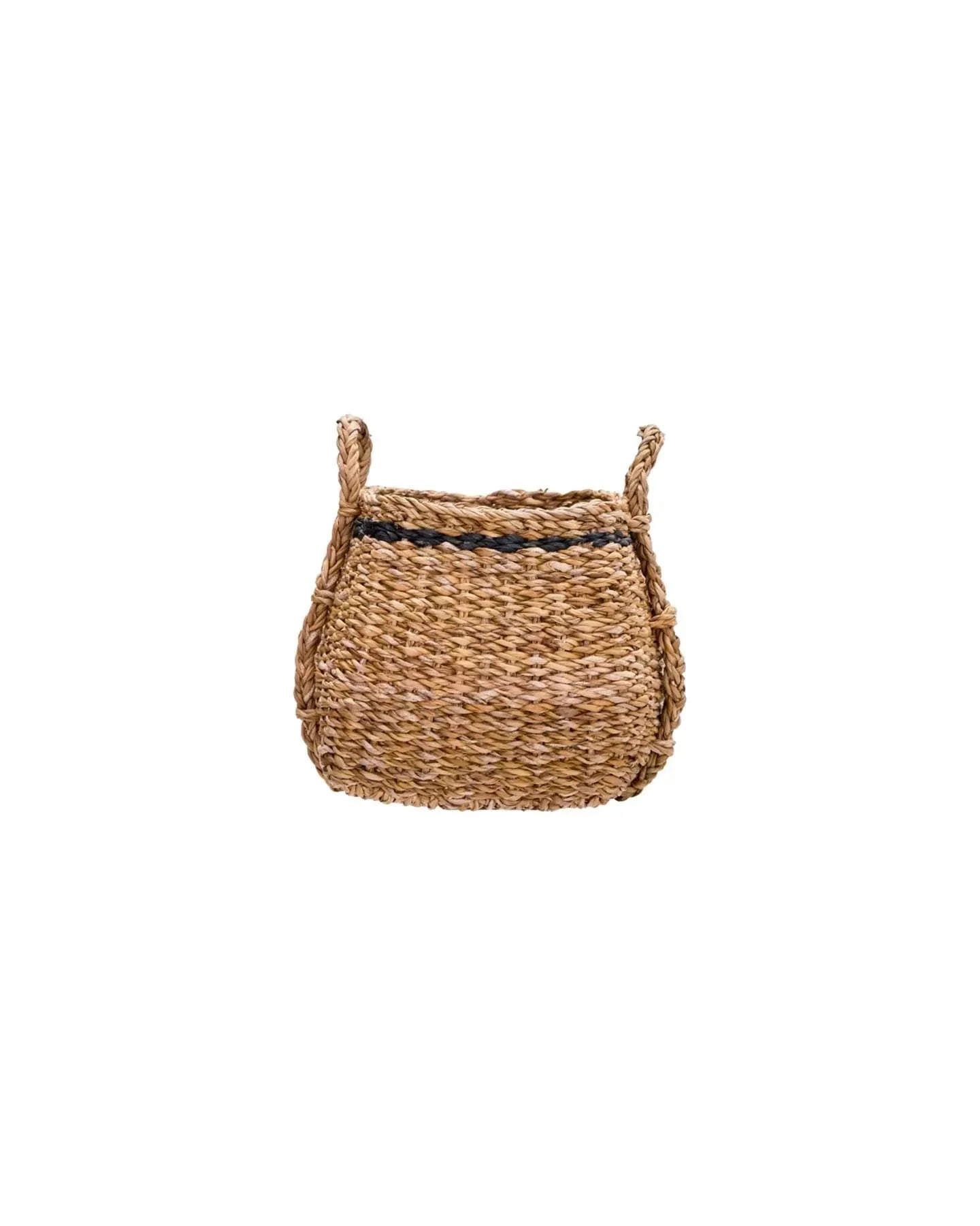 Körbe, HDLaine, Natur;Schwarz in Natur, Schwarz präsentiert im Onlineshop von KAQTU Design AG. Aufbewahrungskorb ist von House Doctor