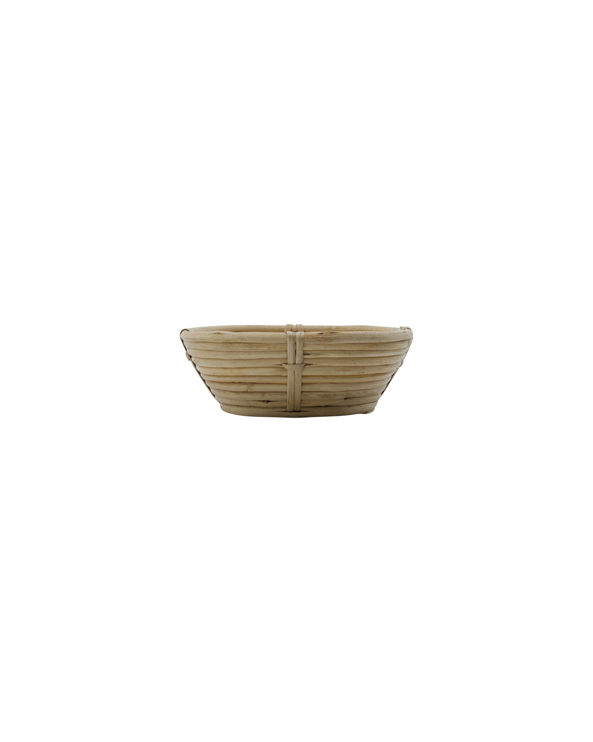 Naturfarbener Aufbewahrungskorb HDConical aus geflochtenem Rattan und Bambus