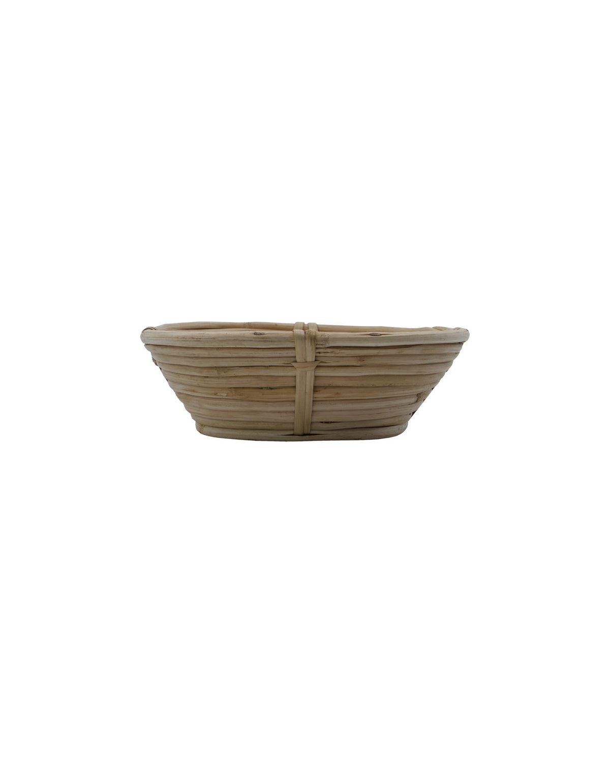 Naturfarbener Aufbewahrungskorb HDConical aus geflochtenem Rattan und Bambus