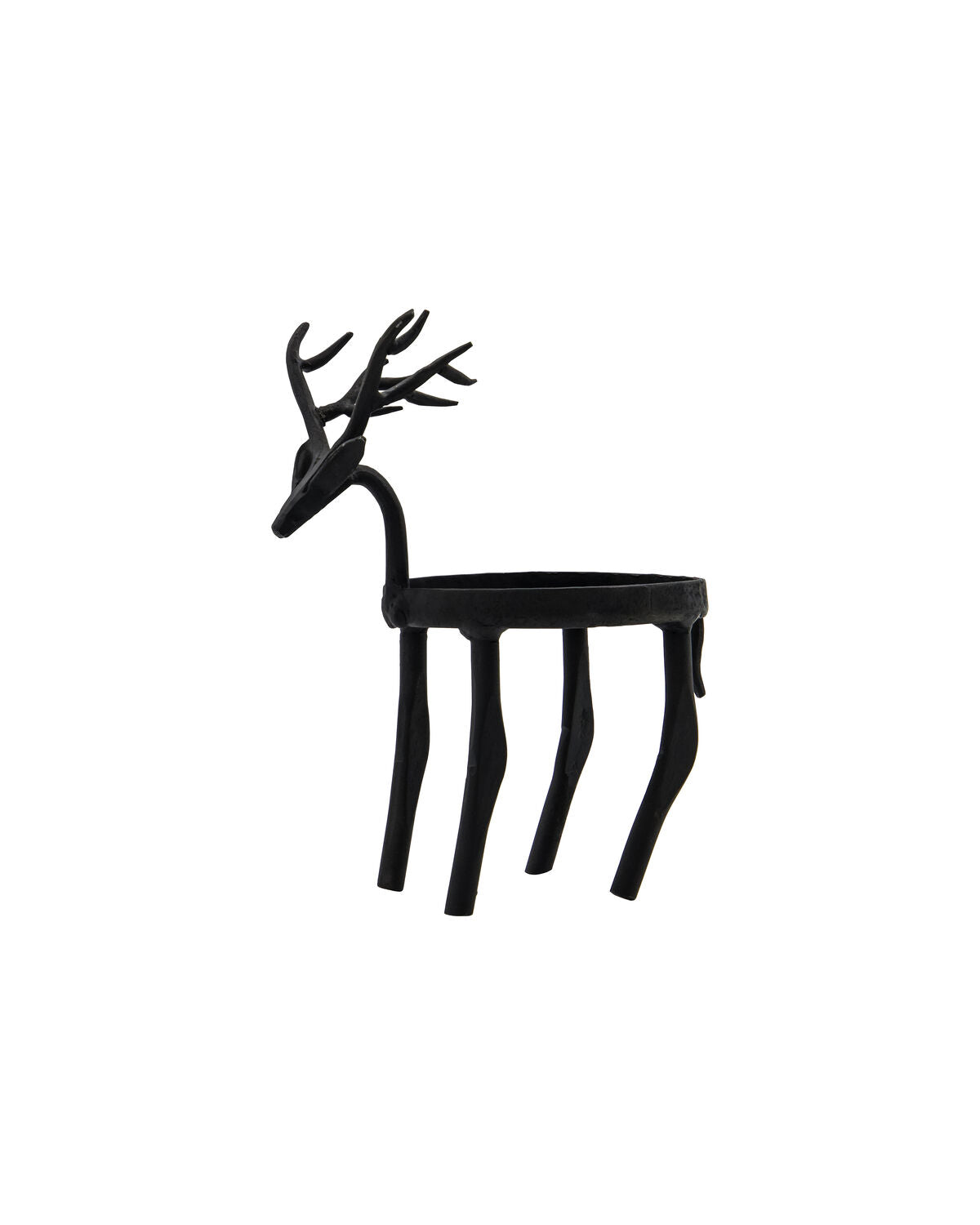 Teelichthalter, HDDeer, Schwarz in Schwarz präsentiert im Onlineshop von KAQTU Design AG. Kerzenständer ist von House Doctor