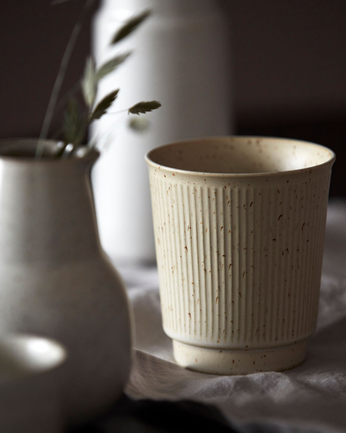 Krug, Berica in Beige präsentiert im Onlineshop von KAQTU Design AG. Kanne ist von House Doctor