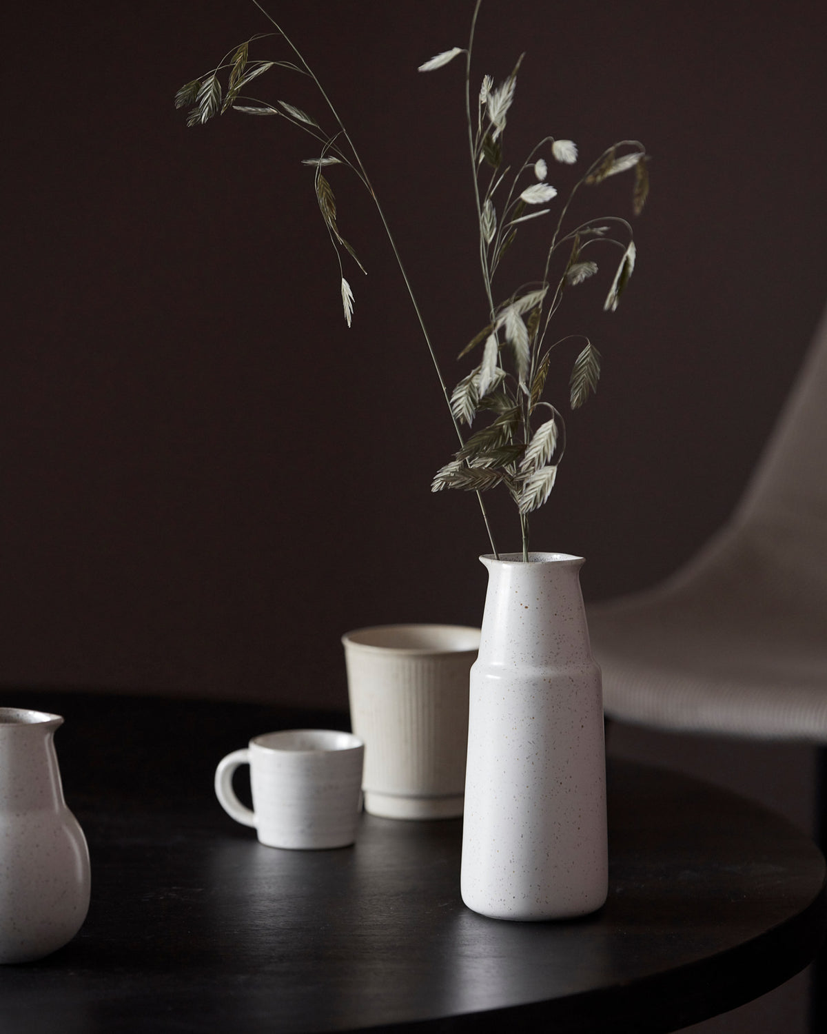 Flasche, Pion in Grau/ weiss präsentiert im Onlineshop von KAQTU Design AG. Karaffe ist von House Doctor