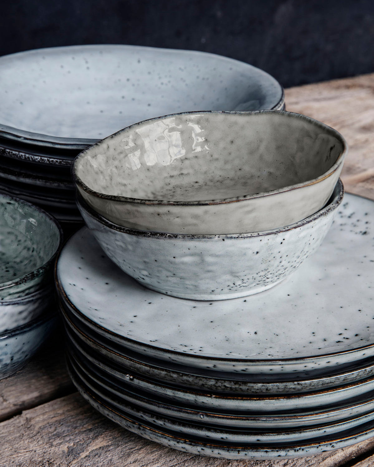 Schüssel, Rustic in Grau/Blau präsentiert im Onlineshop von KAQTU Design AG. Schüssel ist von House Doctor