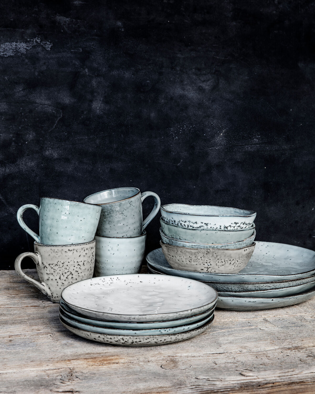 Krug, Rustic in Grau/Blau präsentiert im Onlineshop von KAQTU Design AG. Kanne ist von House Doctor