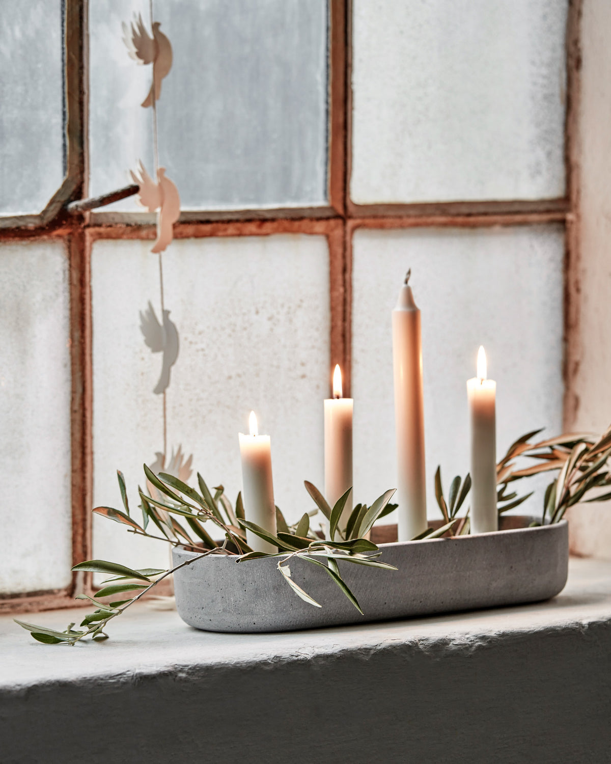 Kerzenständer, HDMarb, Grau in Grau präsentiert im Onlineshop von KAQTU Design AG. Kerzenständer ist von House Doctor